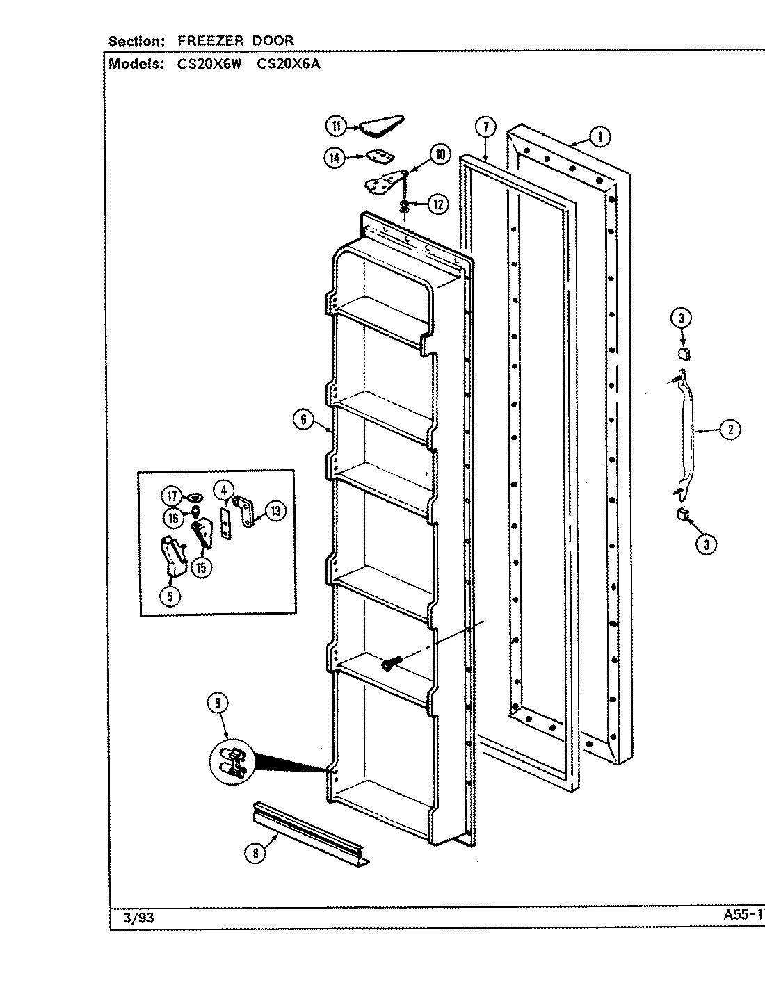 02 - FREEZER DOOR