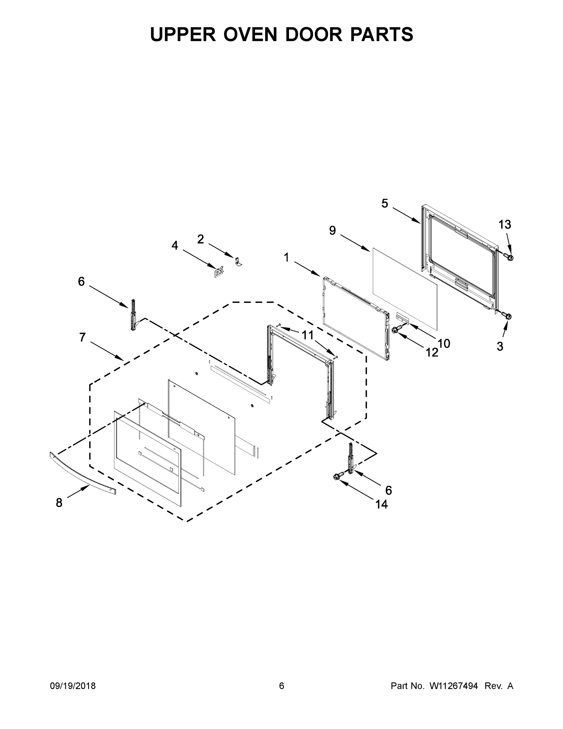 04 - UPPER OVEN DOOR PARTS