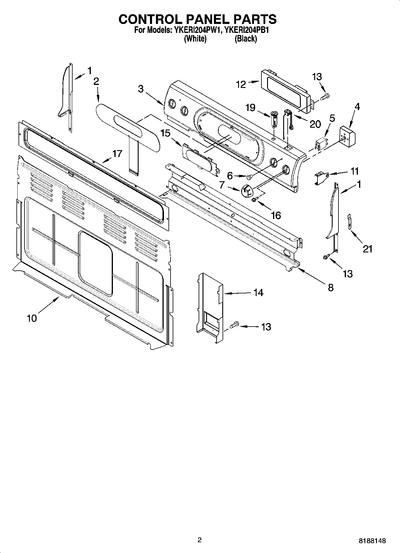 02 - CONTROL PANEL PARTS