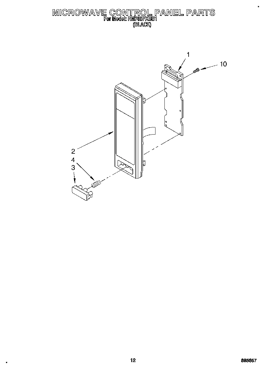09 - MICROWAVE CONTROL PANEL