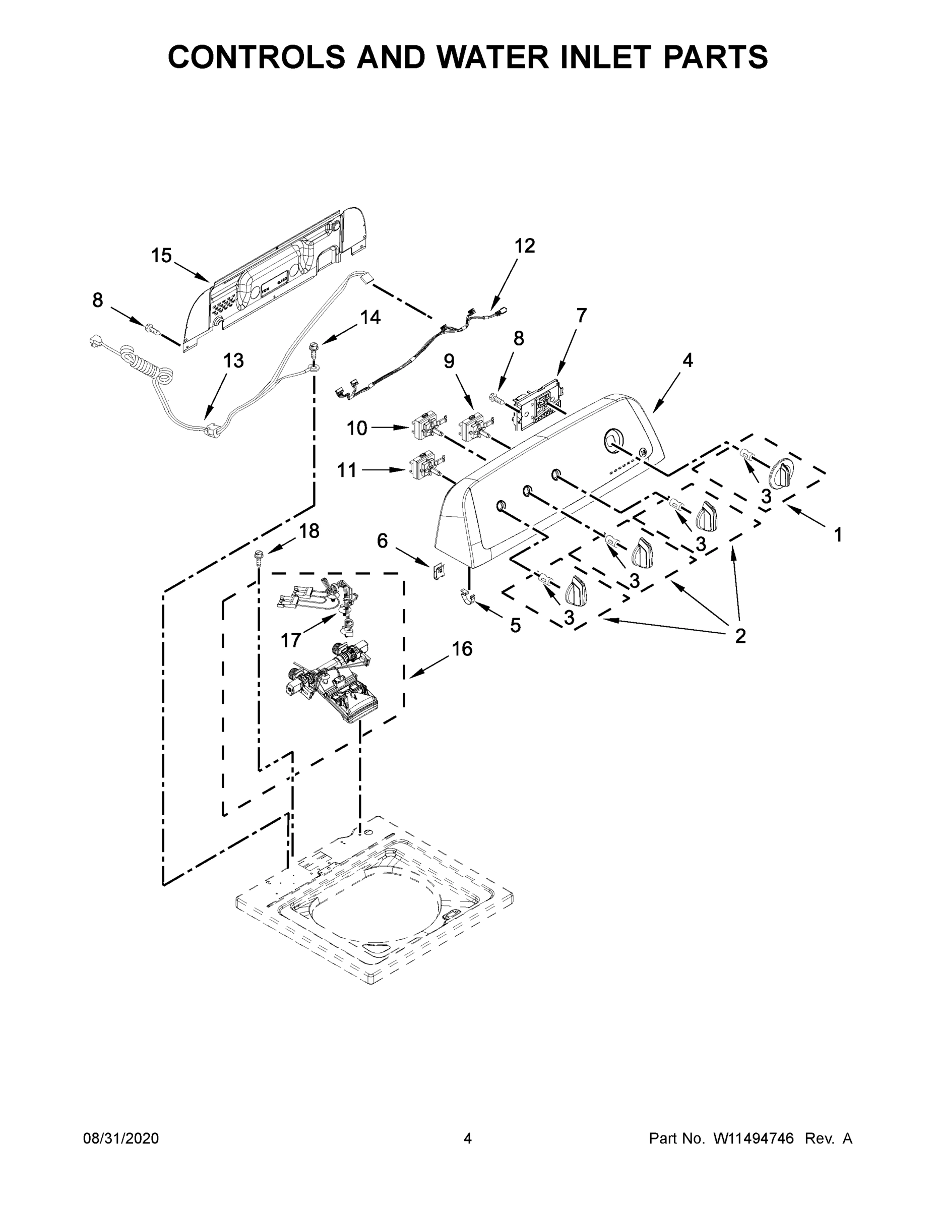 03 - CONTROLS AND WATER INLET PARTS