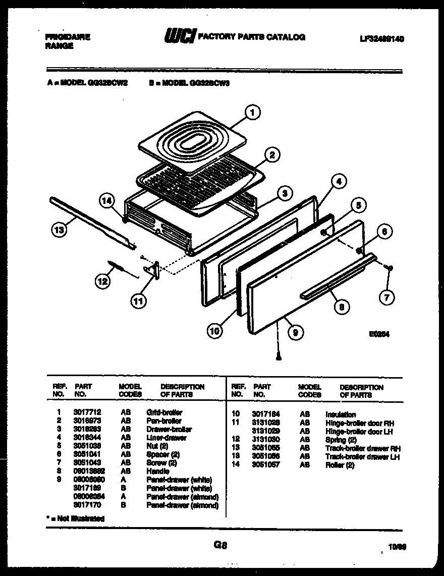 05 - BROILER DRAWER PARTS