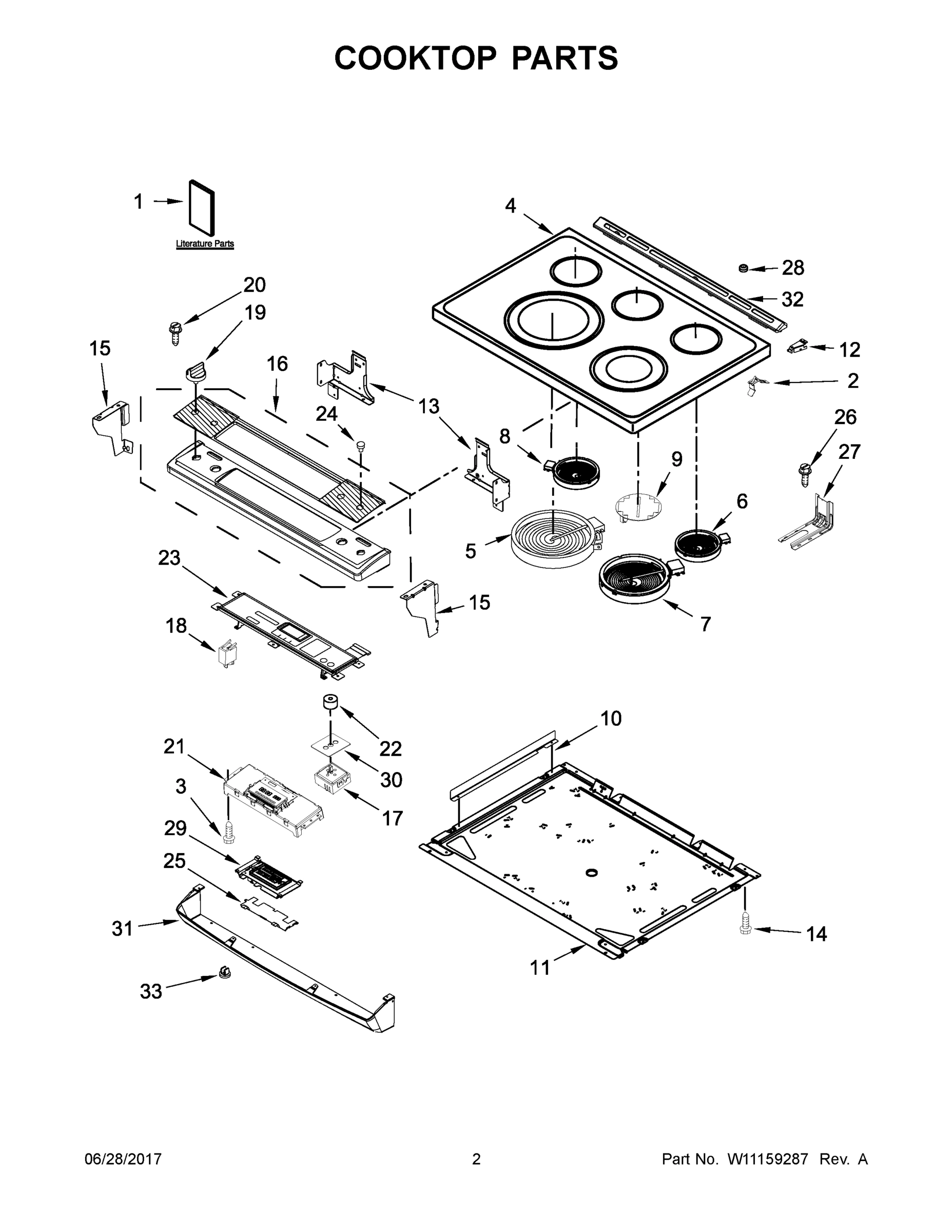02 - COOKTOP PARTS