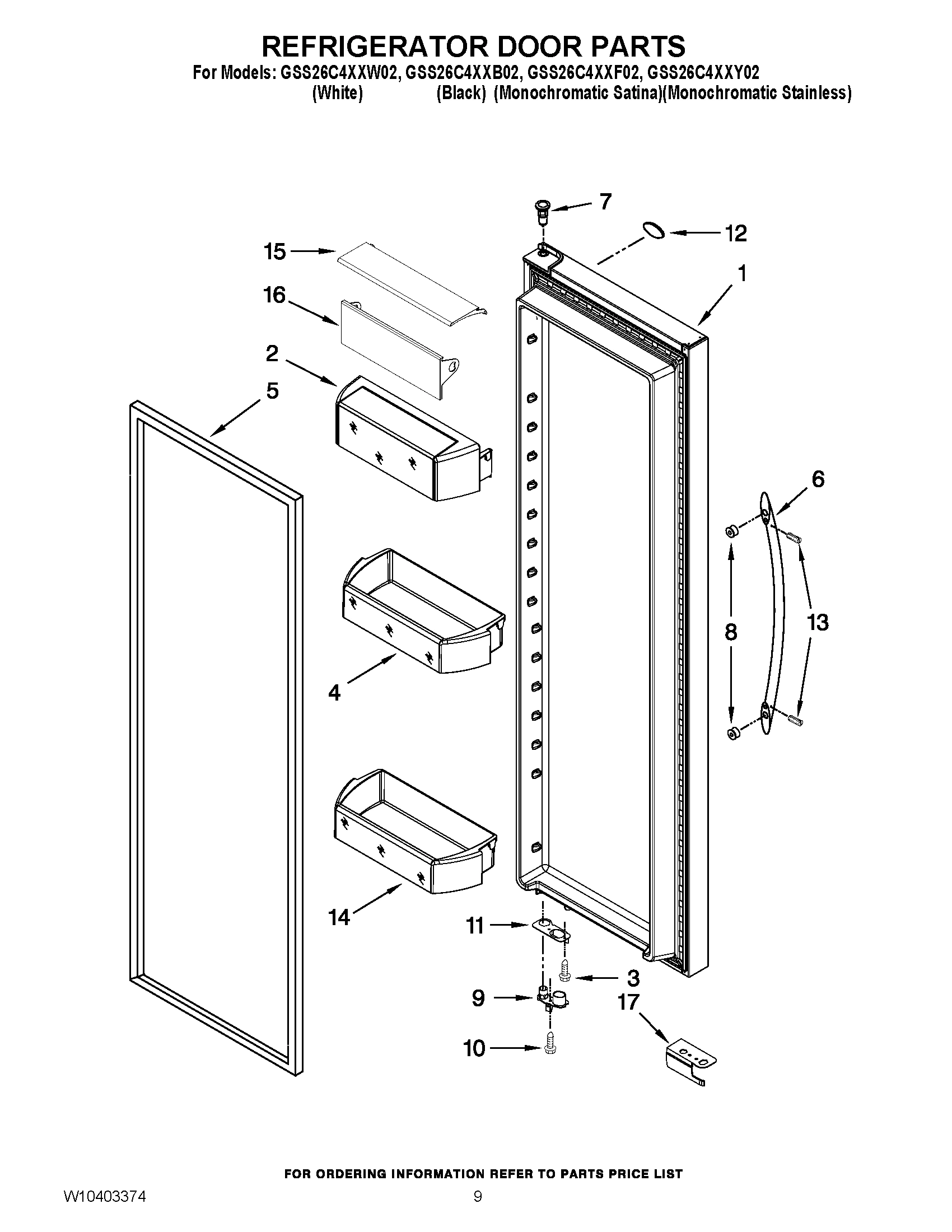 06 - REFRIGERATOR DOOR PARTS