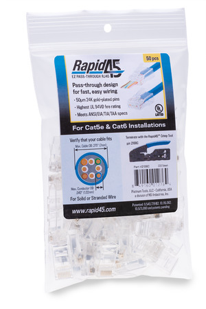 Rapid45 Cat5e/6 Connector.50/bag as 1