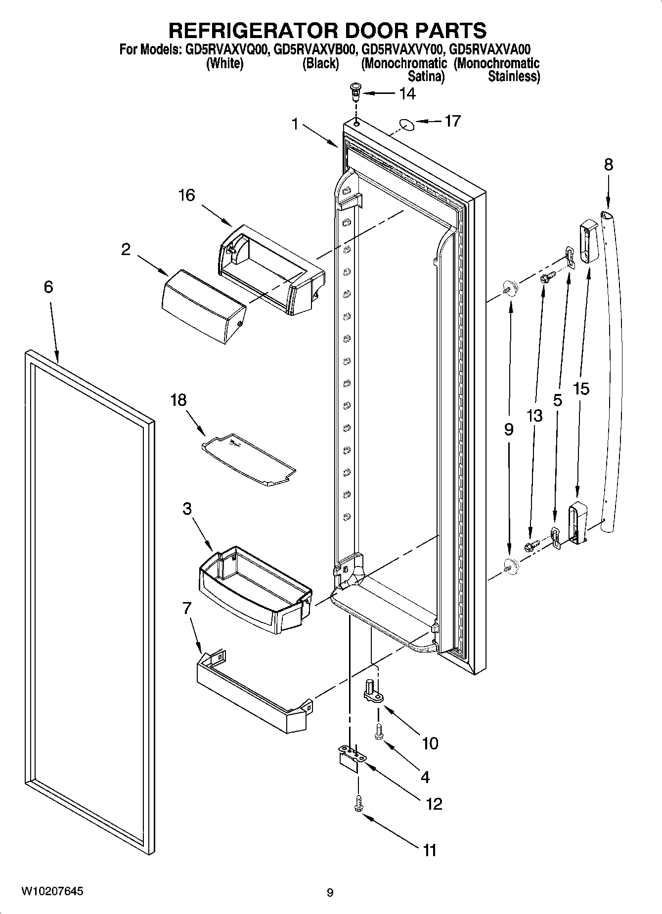 06 - REFRIGERATOR DOOR PARTS