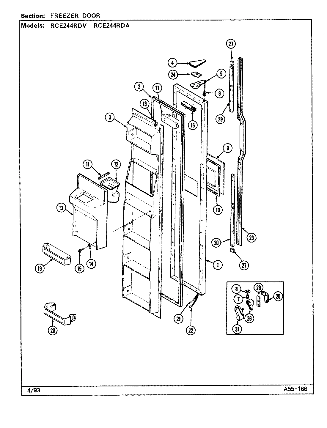 02 - FREEZER DOOR
