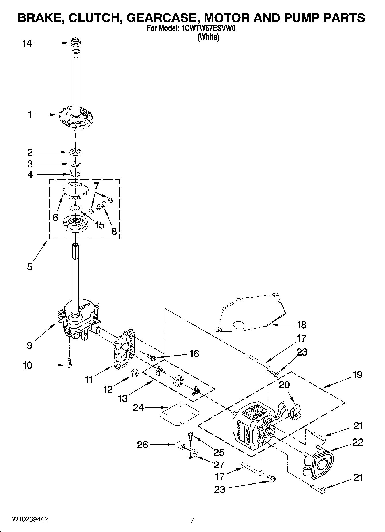 04 - BRAKE, CLUTCH, GEARCASE, MOTOR AND PUMP PARTS