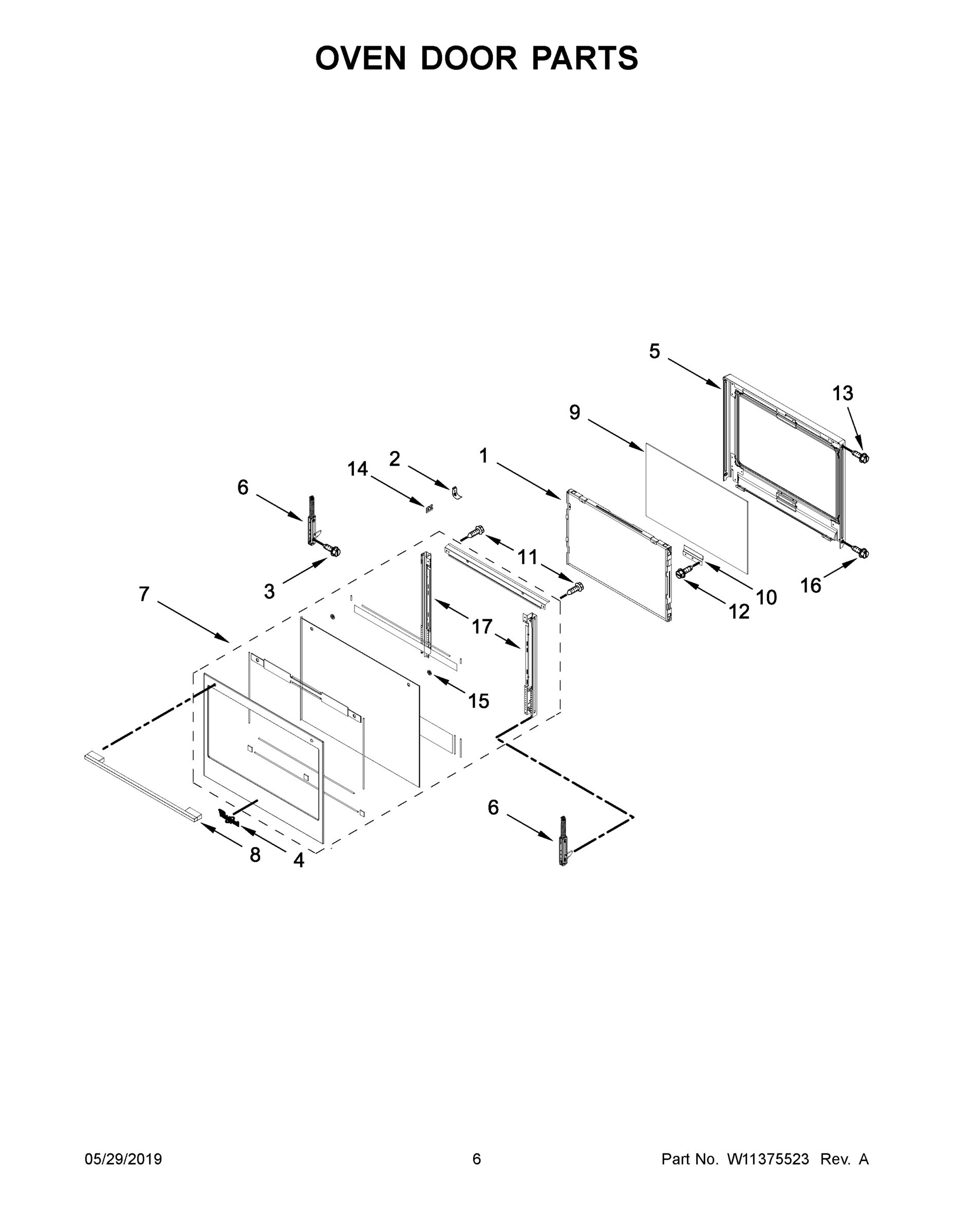 04 - OVEN DOOR PARTS