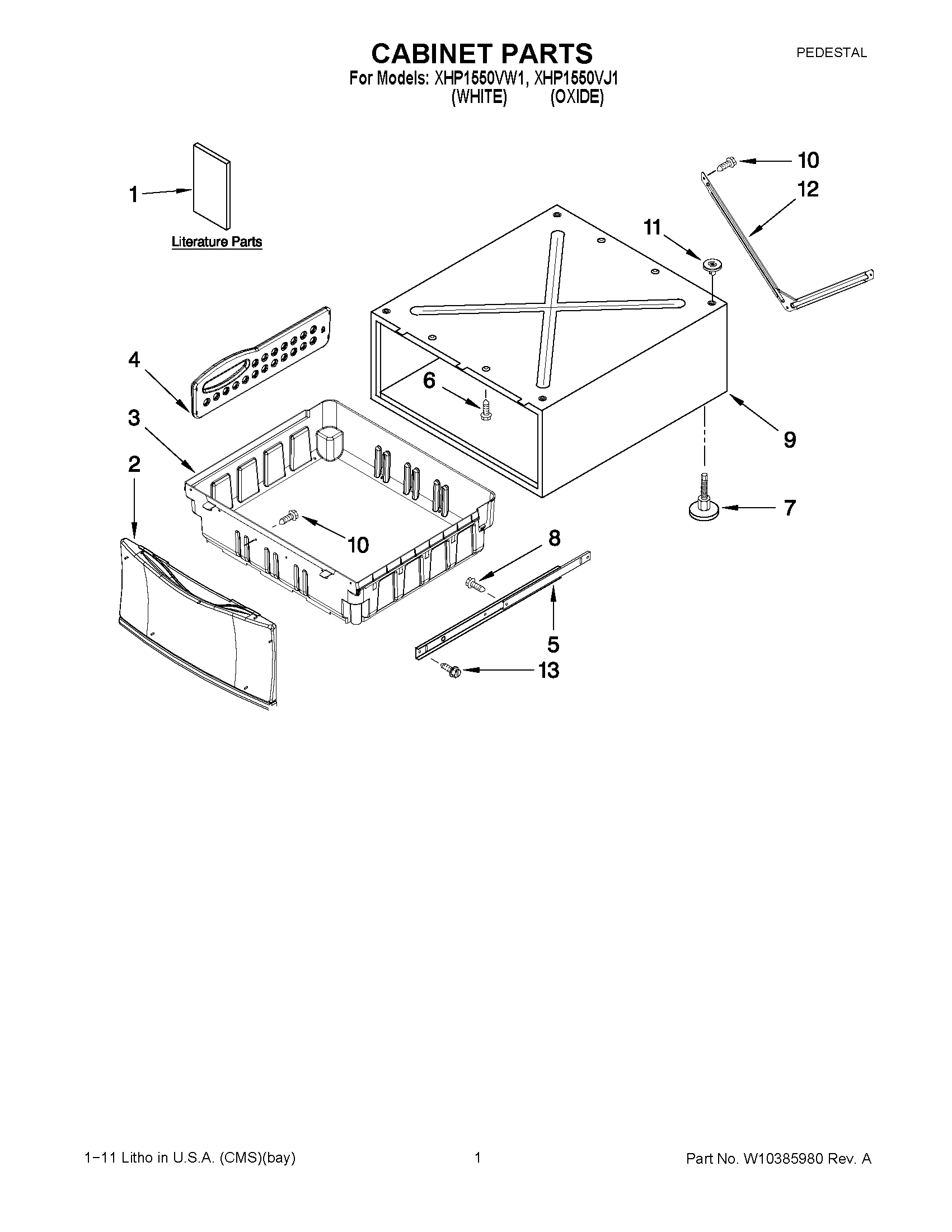 01 - CABINET PARTS