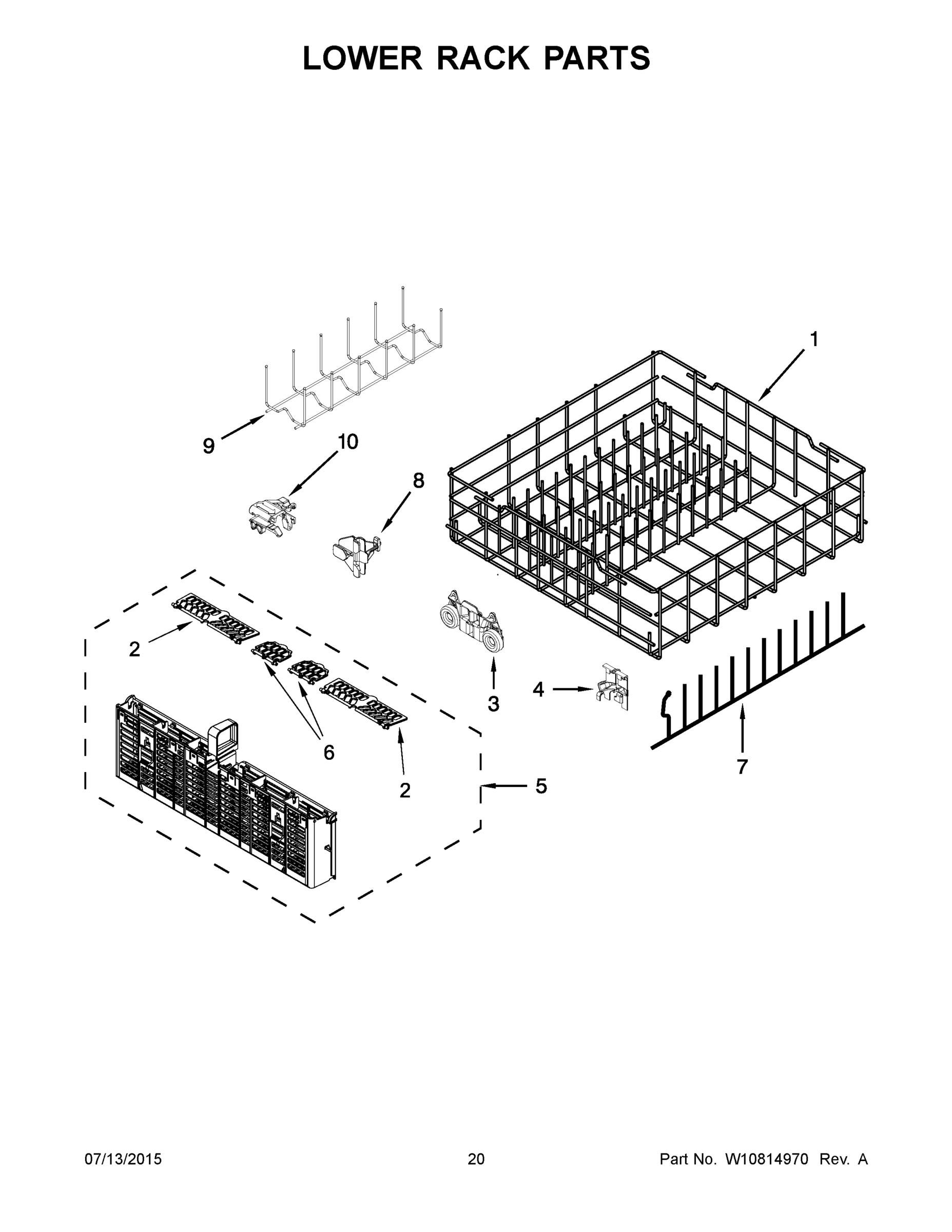 11 - LOWER RACK PARTS
