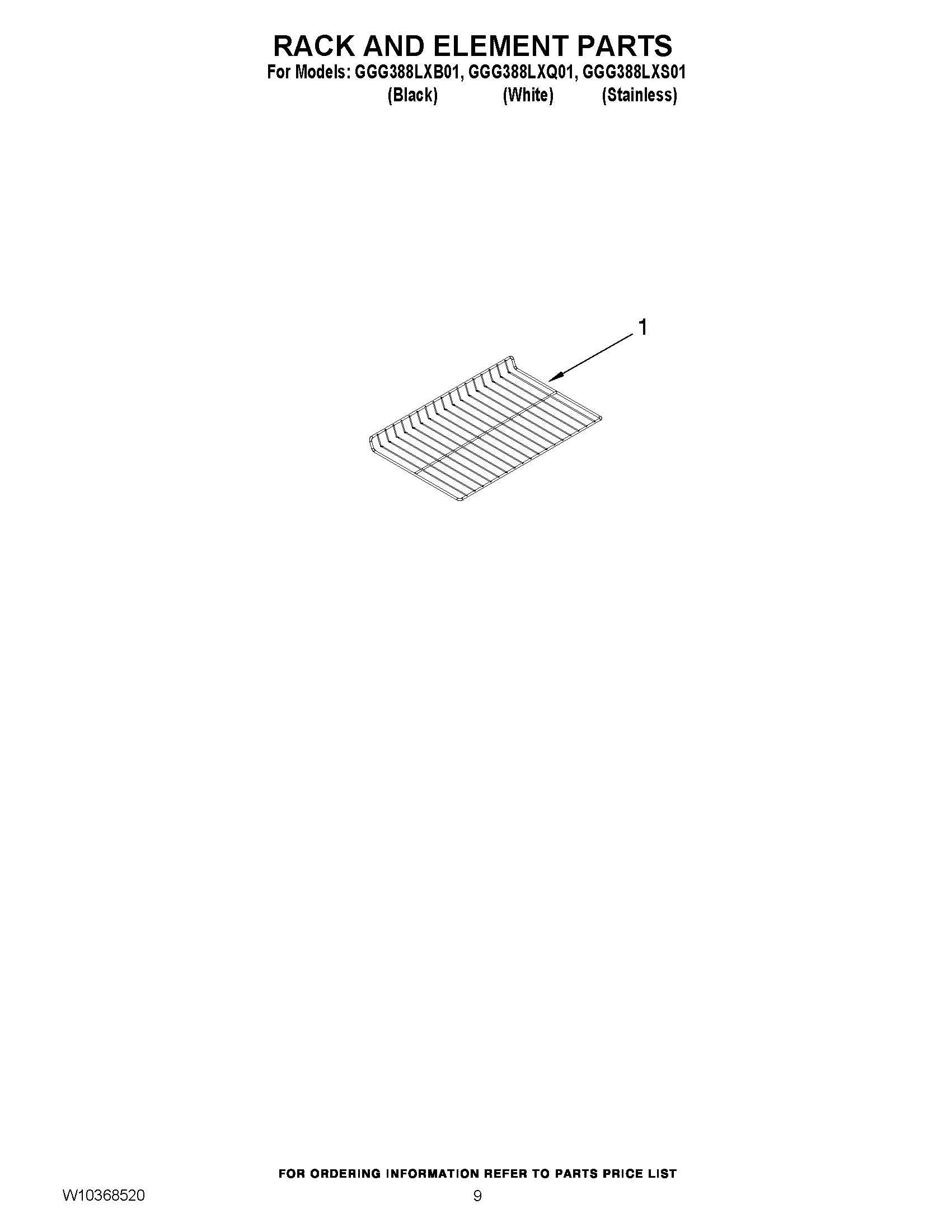 07 - RACK AND ELEMENT PARTS