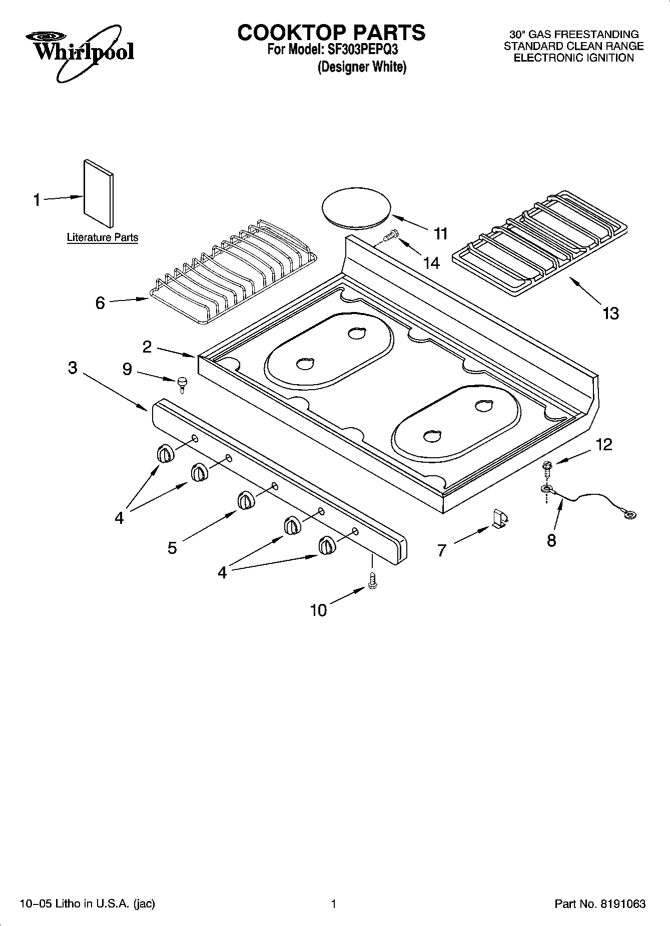01 - COOKTOP PARTS