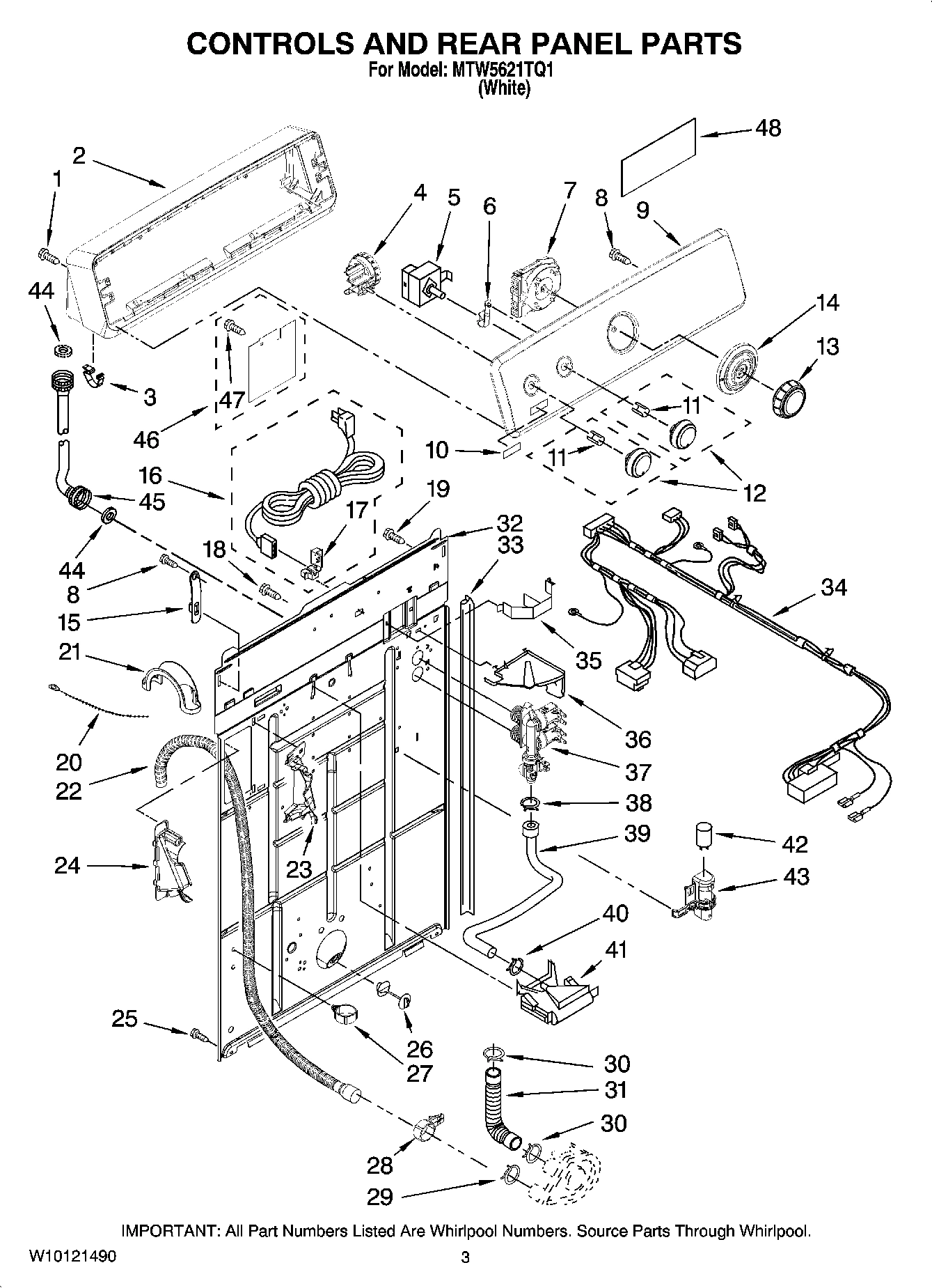 02 - CONTROLS AND REAR PANEL PARTS