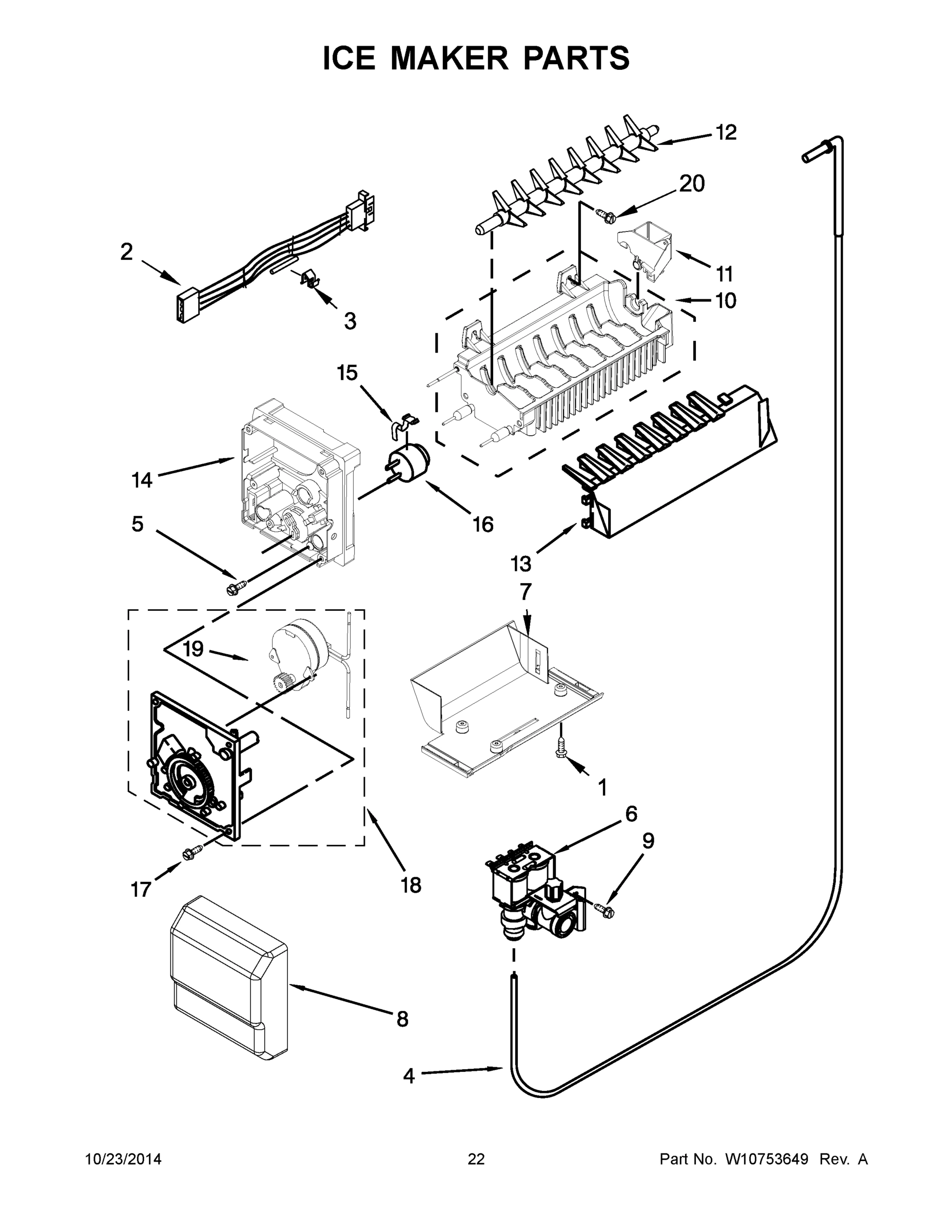 12 - ICE MAKER PARTS