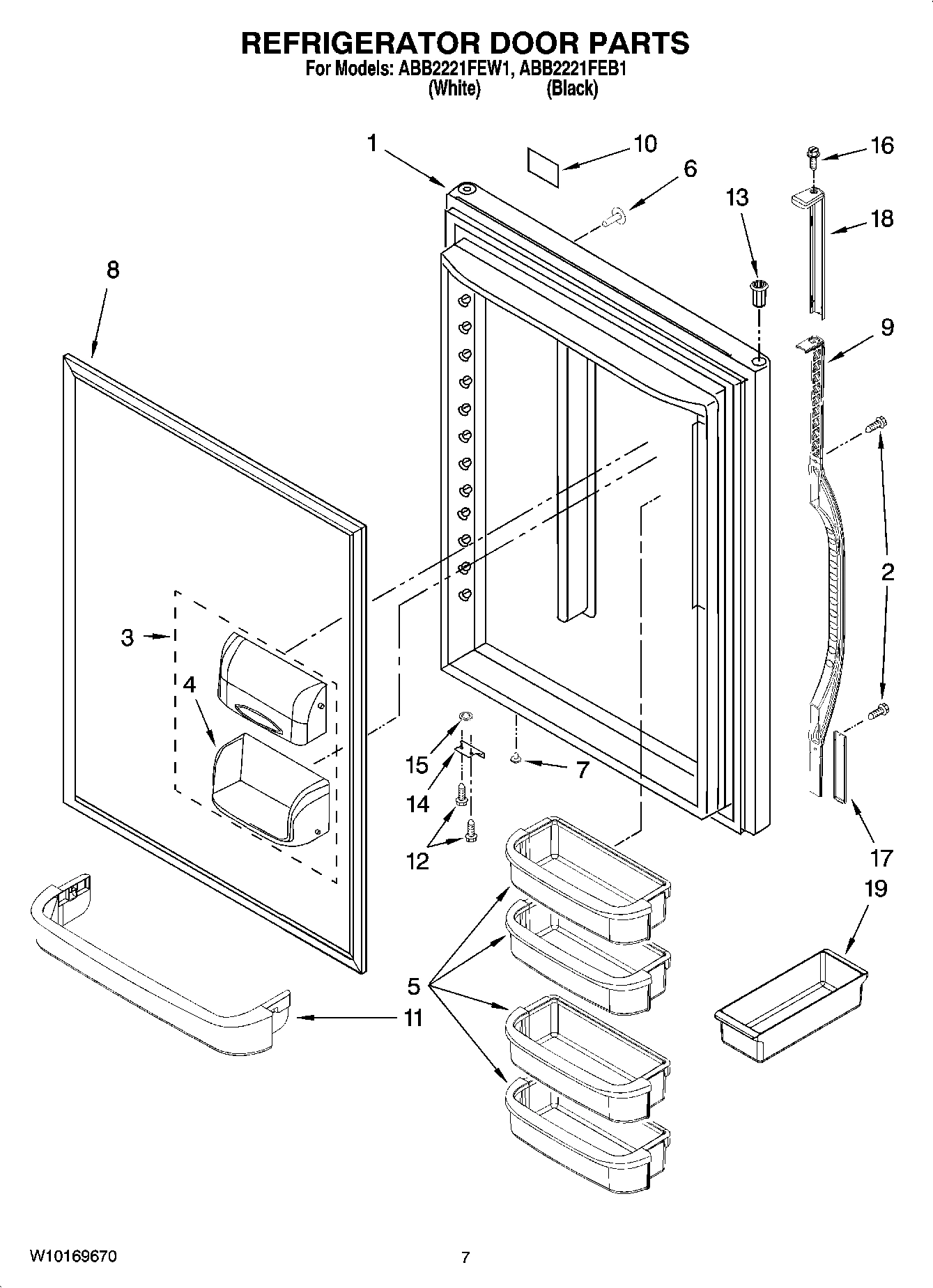 05 - REFRIGERATOR DOOR PARTS