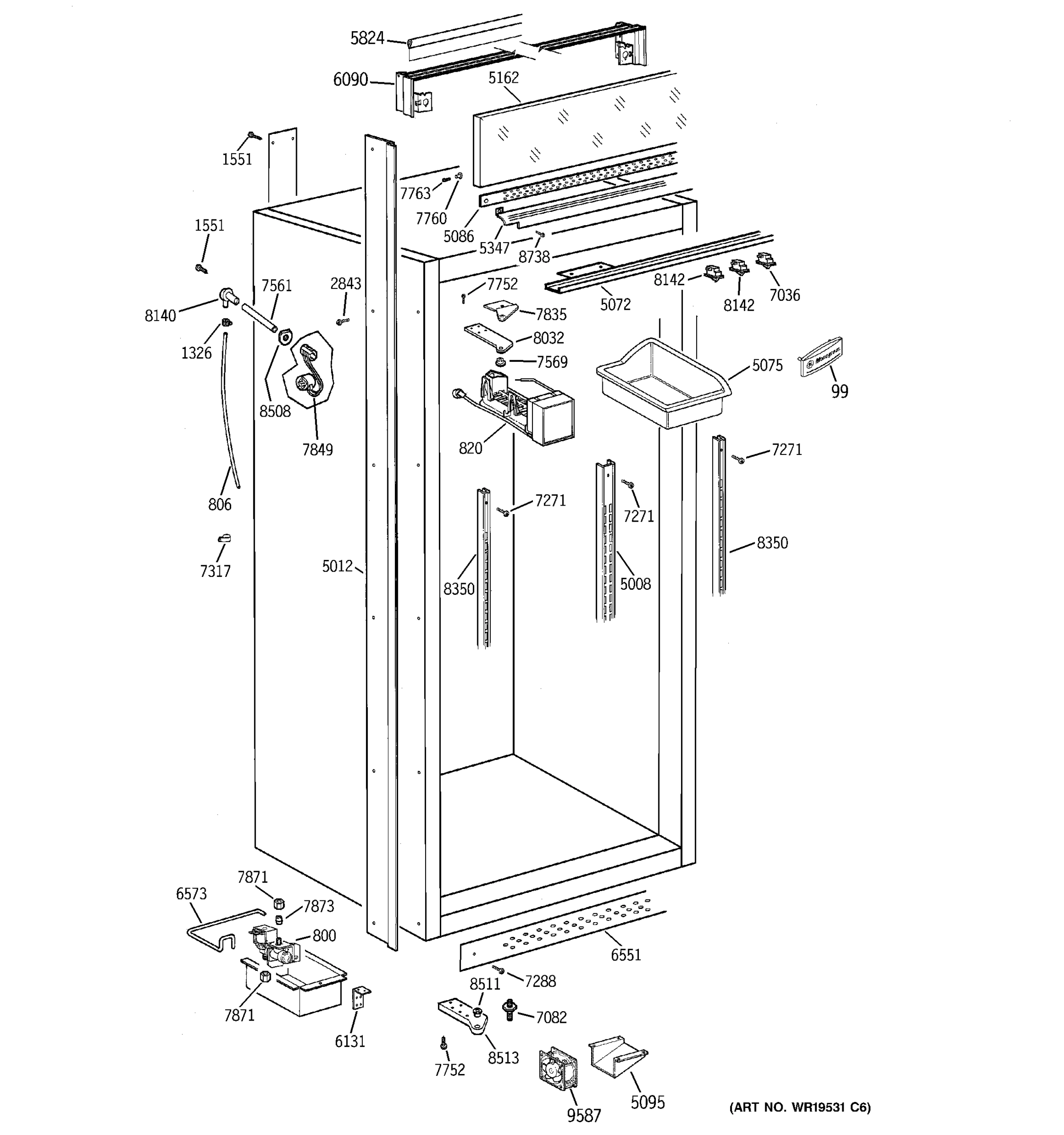 CABINET PARTS (2)