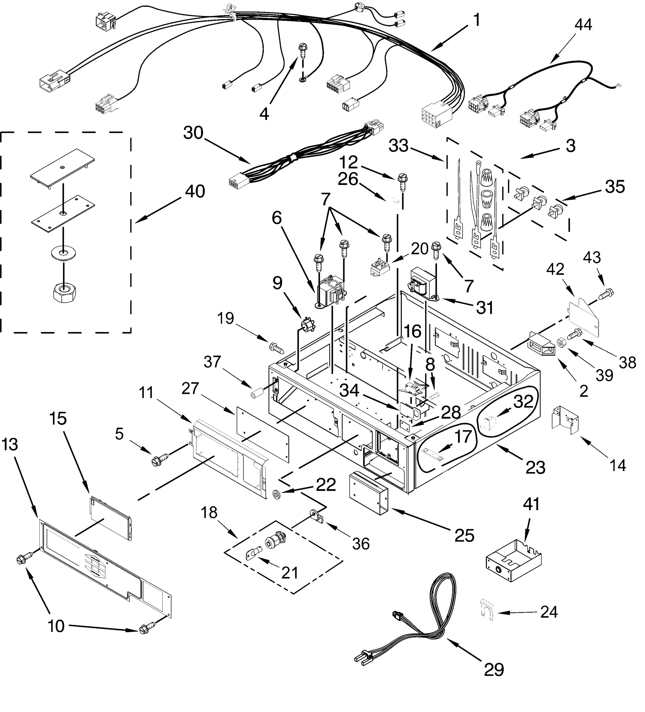 CONTROL PANEL AND SEPARATOR PARTS