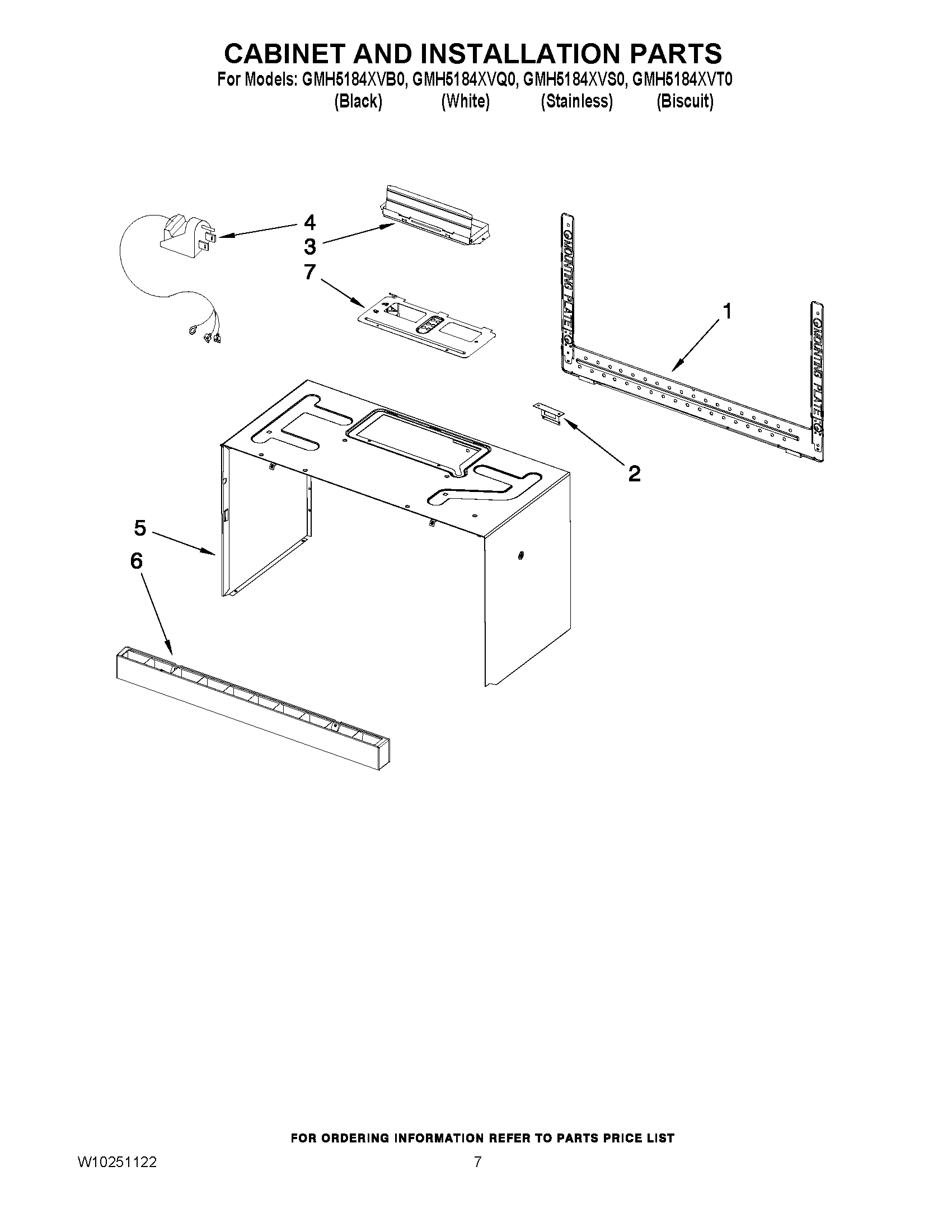 06 - CABINET AND INSTALLATION PARTS