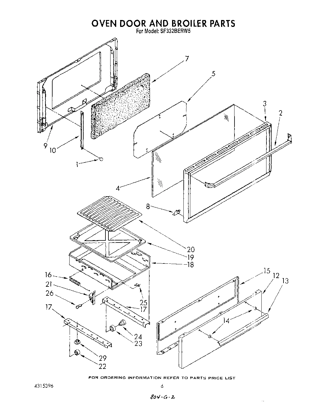 05 - OVEN DOOR AND BROILER