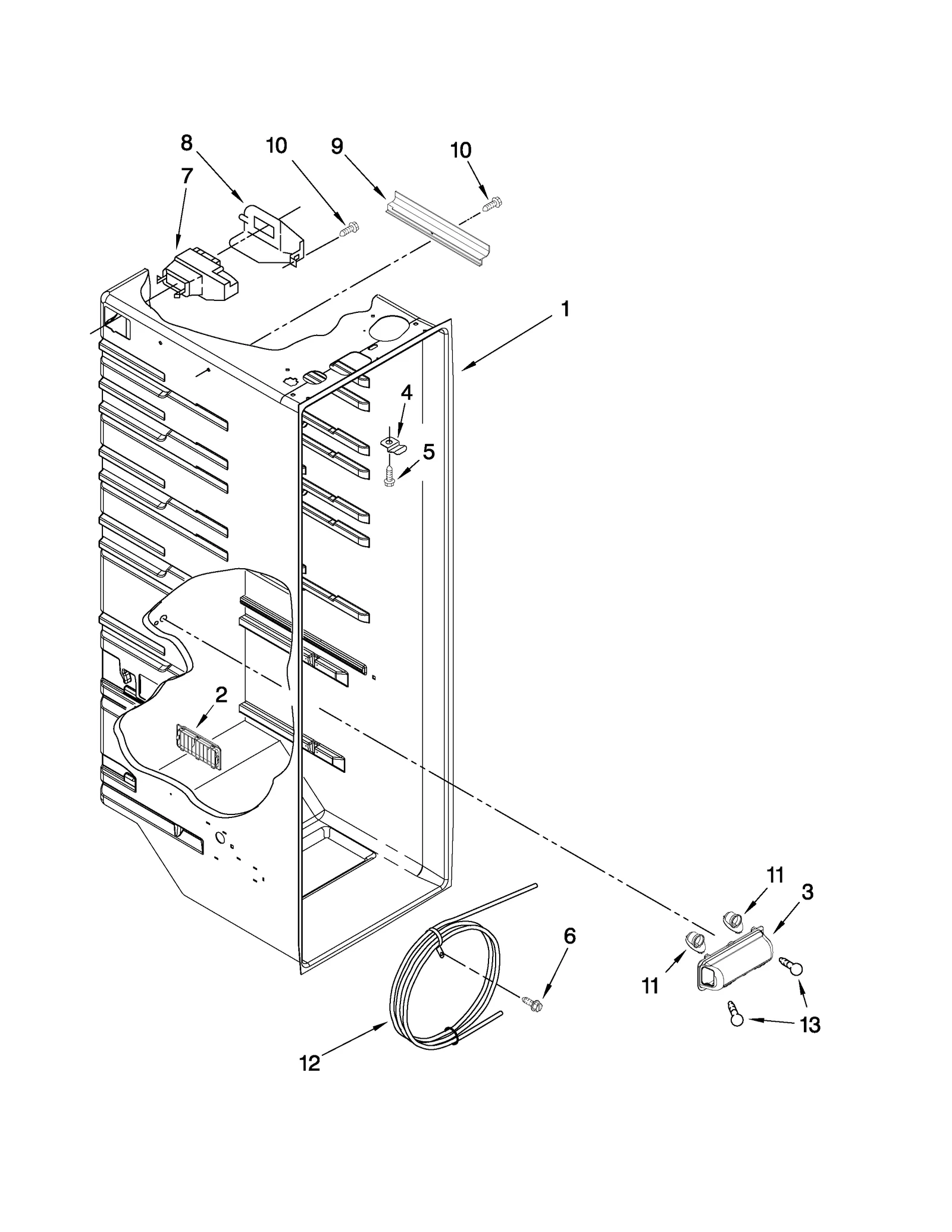 REFRIGERATOR LINER PARTS