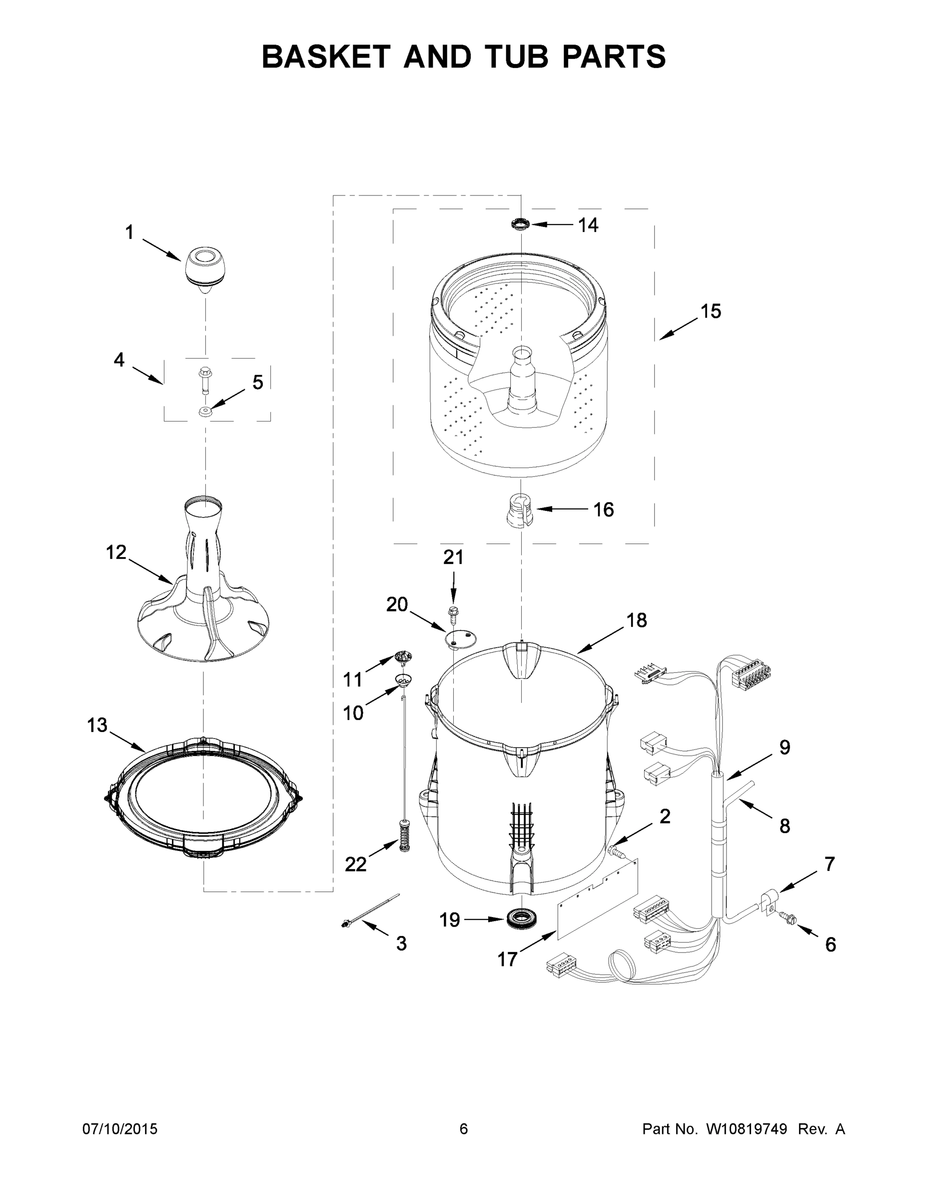 04 - BASKET AND TUB PARTS