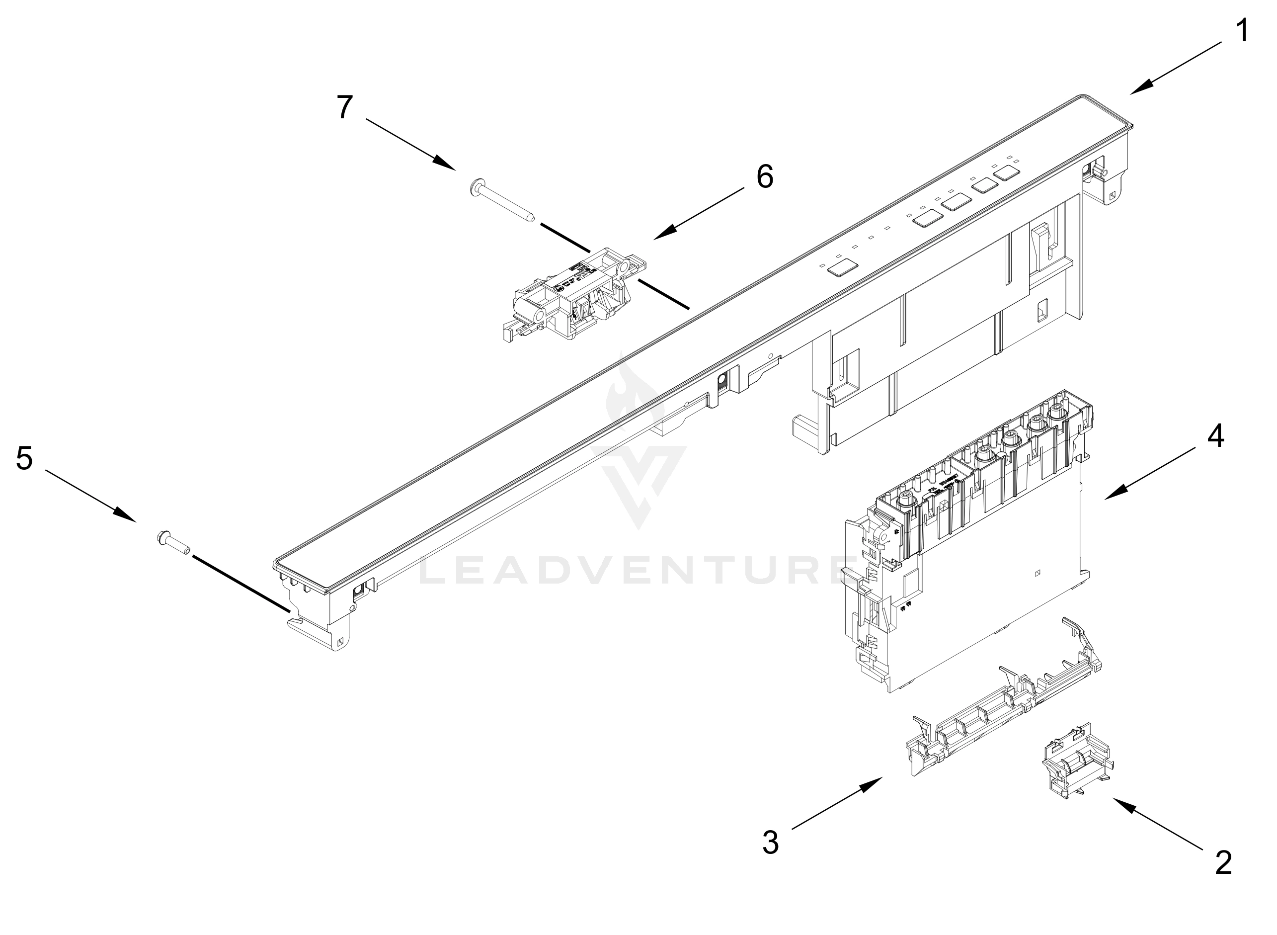 CONTROL PANEL AND LATCH PARTS