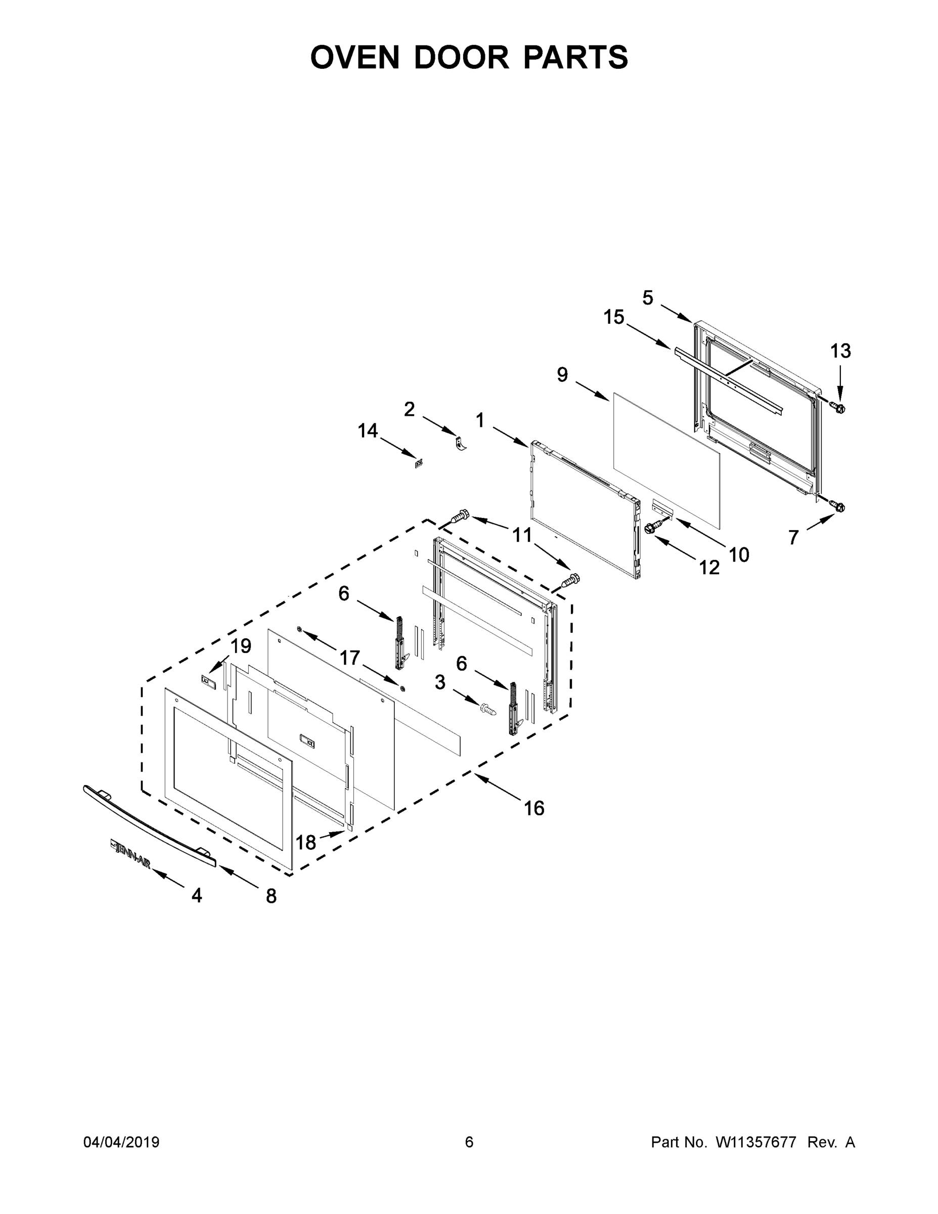 04 - OVEN DOOR PARTS