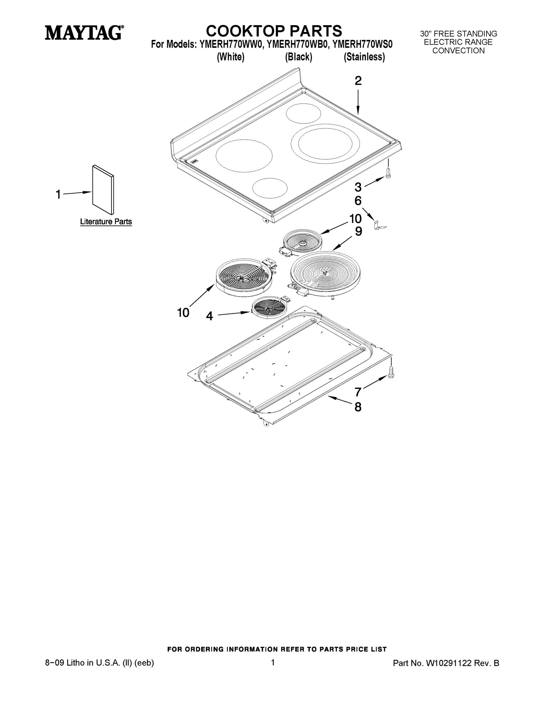 01 - COOKTOP PARTS