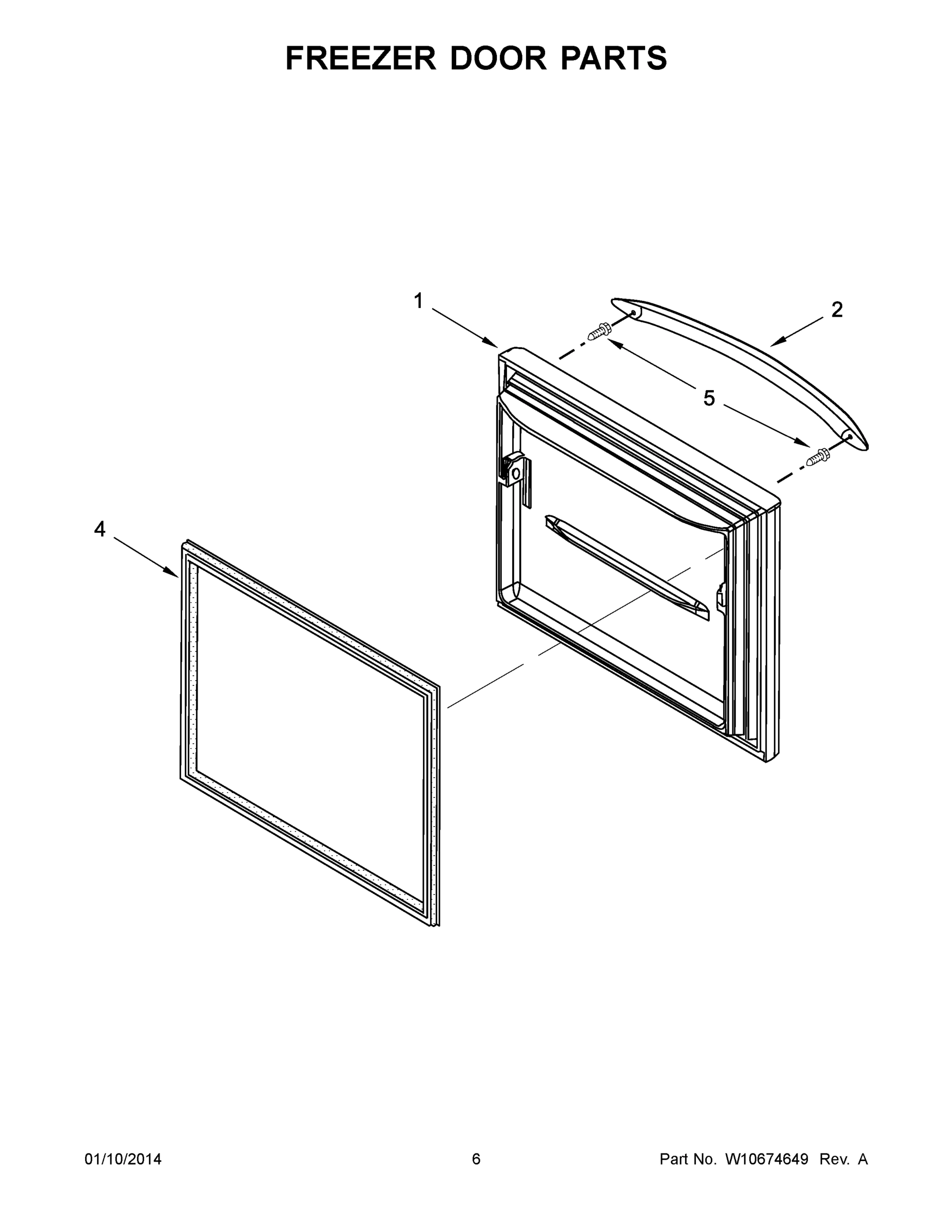 04 - FREEZER DOOR PARTS