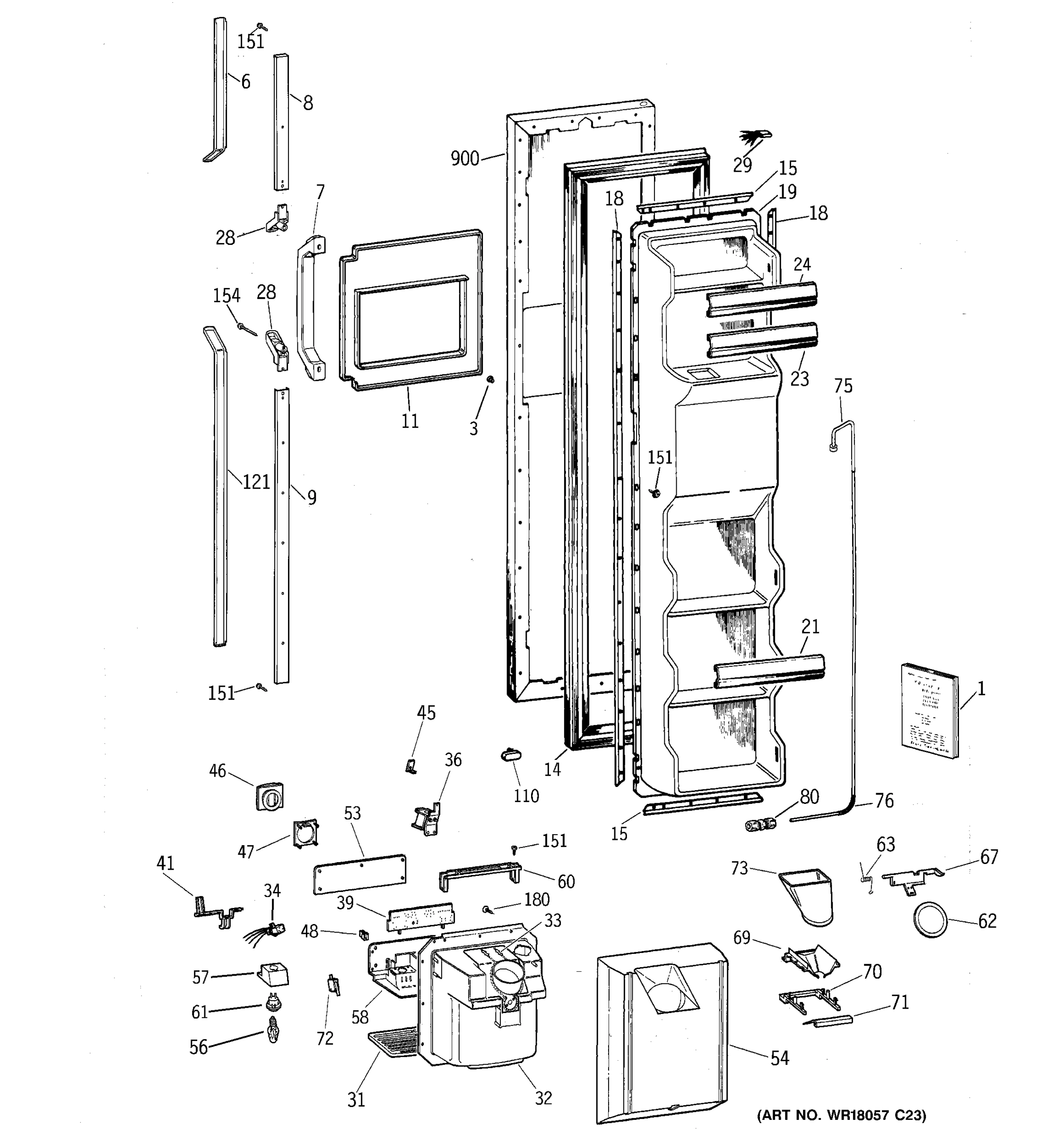 FREEZER DOOR