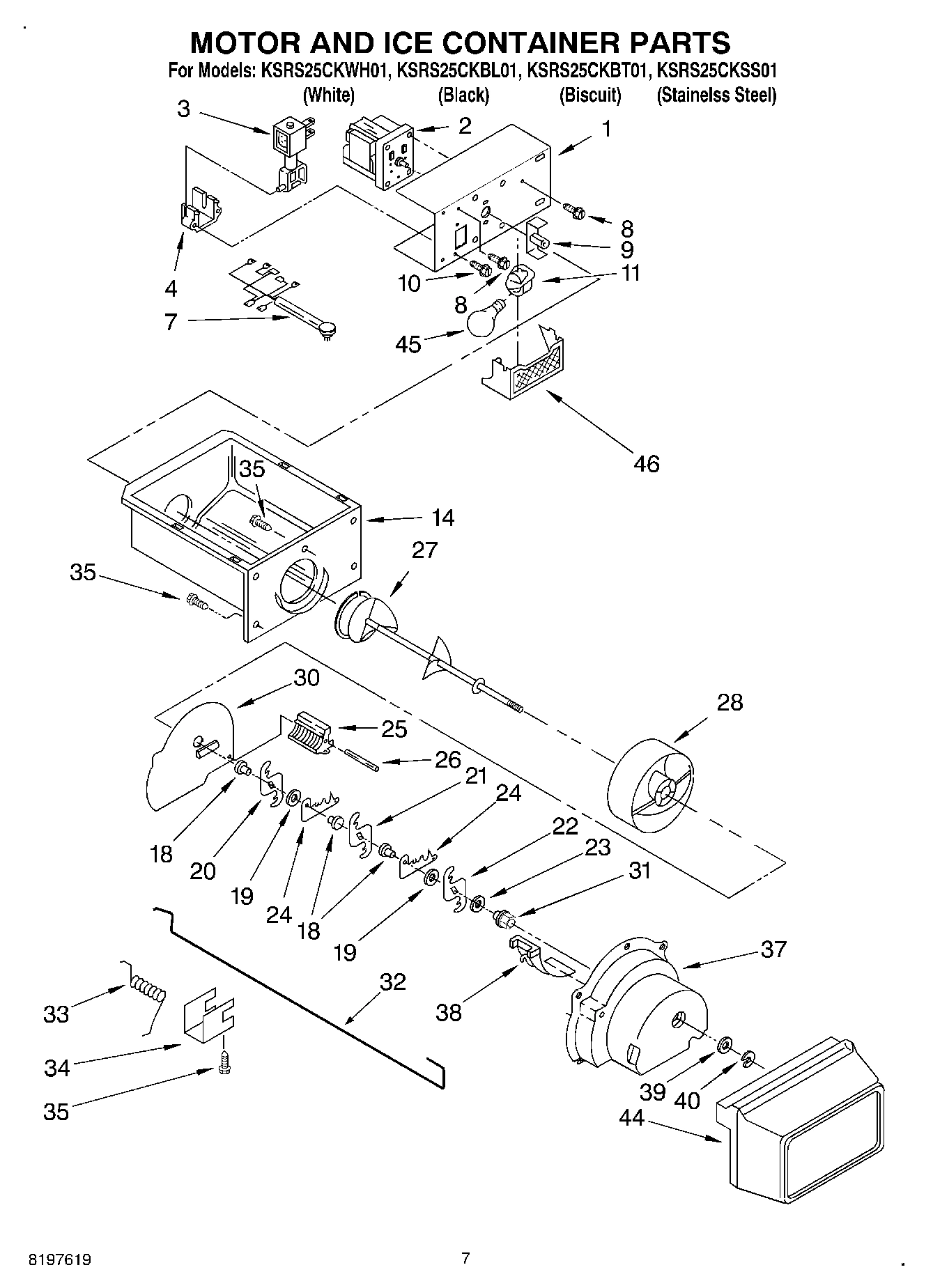 05 - MOTOR AND ICE CONTAINER