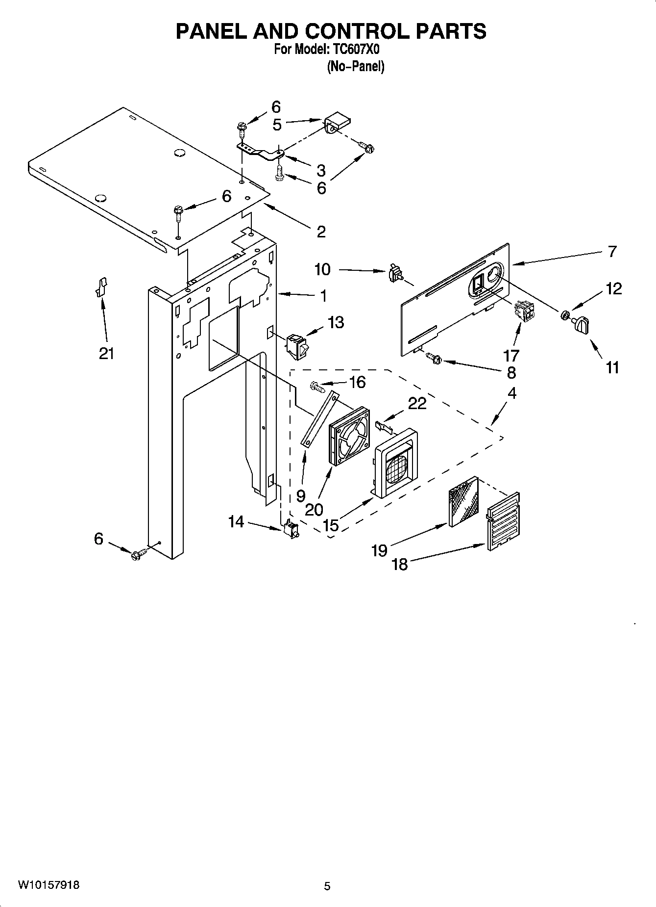 05 - PANEL AND CONTROL PARTS