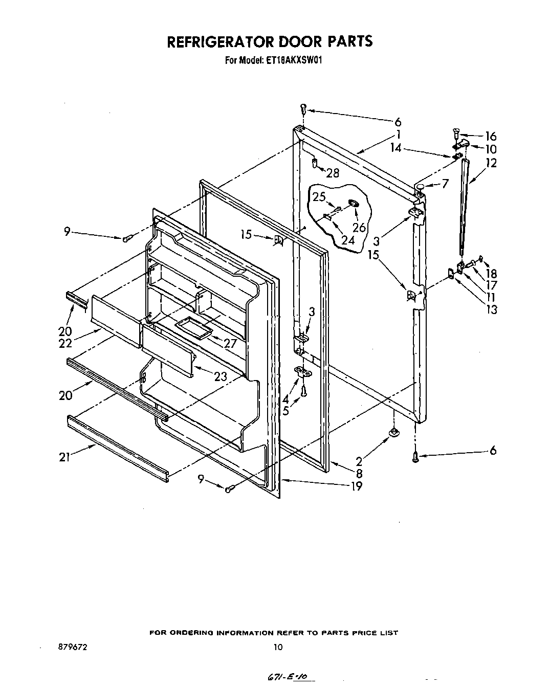 08 - REFRIGERATOR DOOR , NOT ILLUSTRATED
