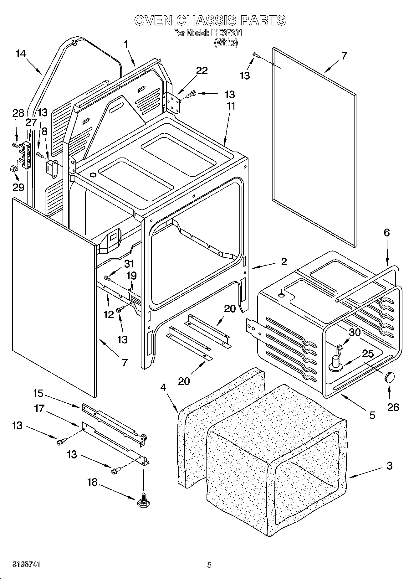 04 - OVEN CHASSIS PARTS