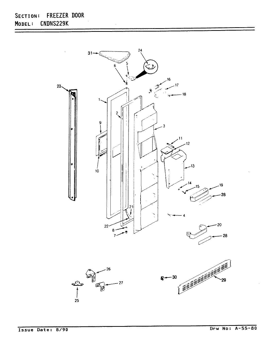02 - FREEZER DOOR