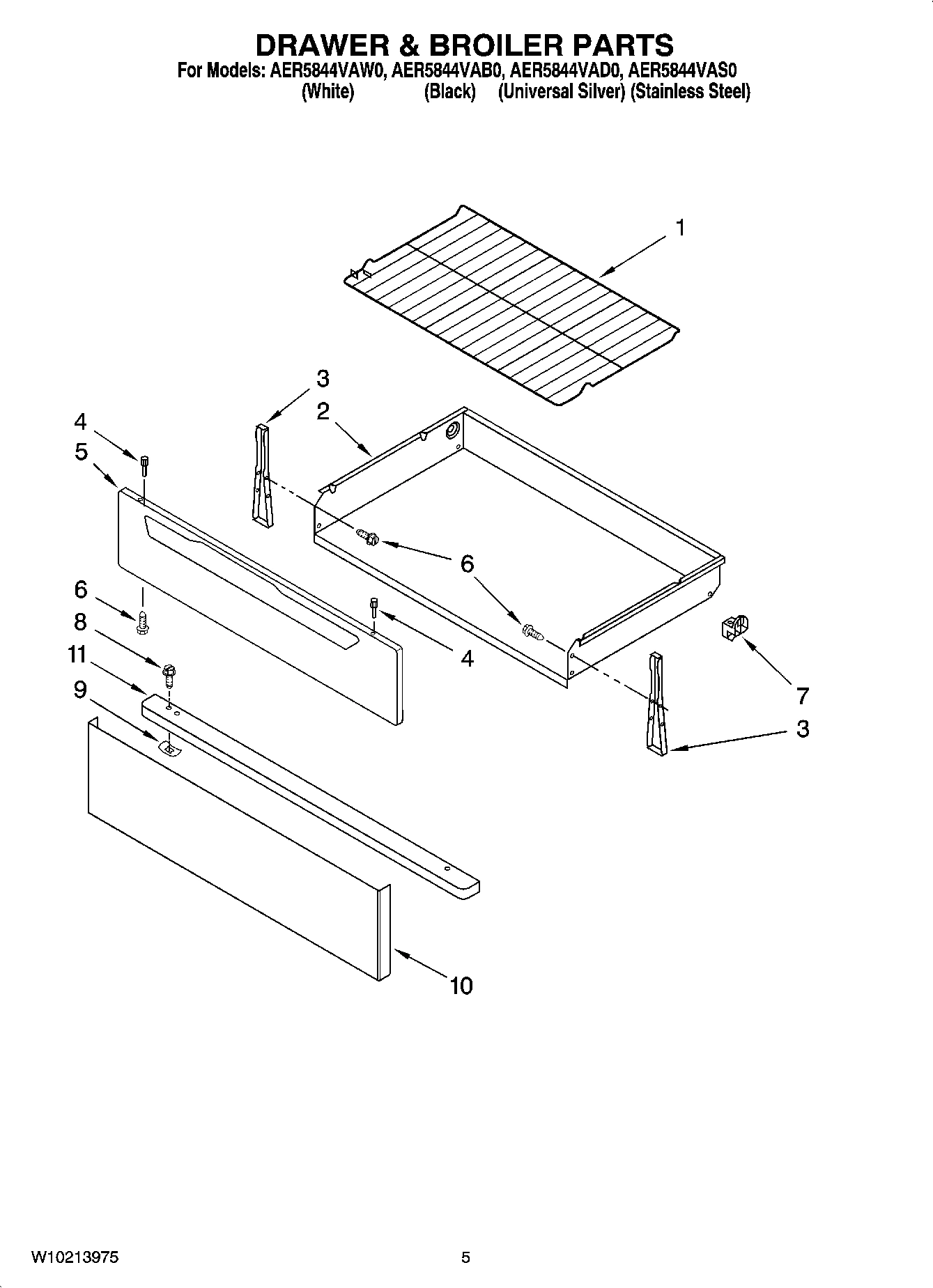 04 - DRAWER & BROILER PARTS