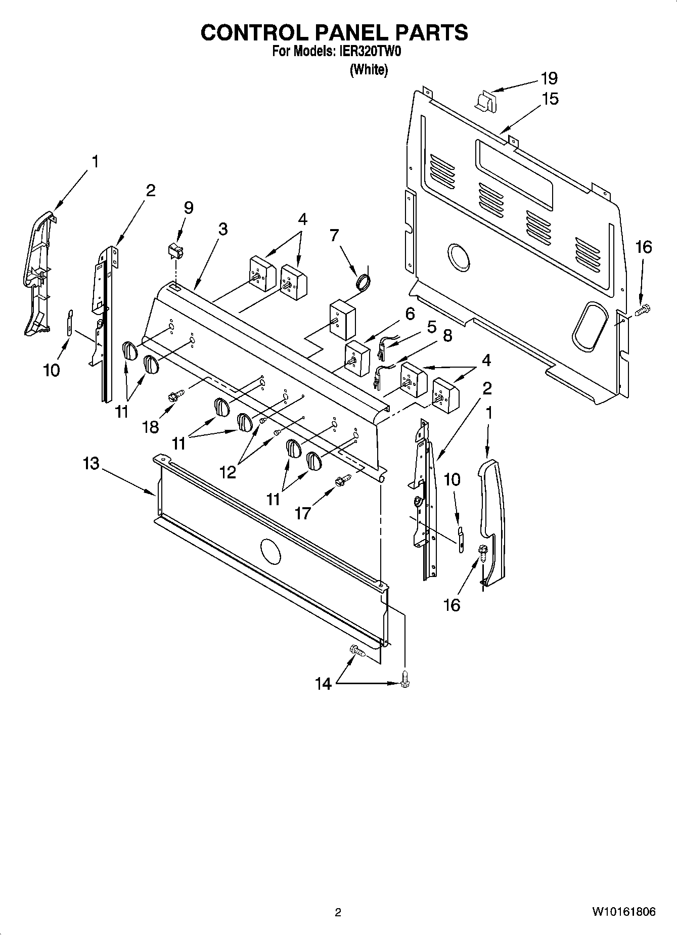 02 - CONTROL PANEL PARTS