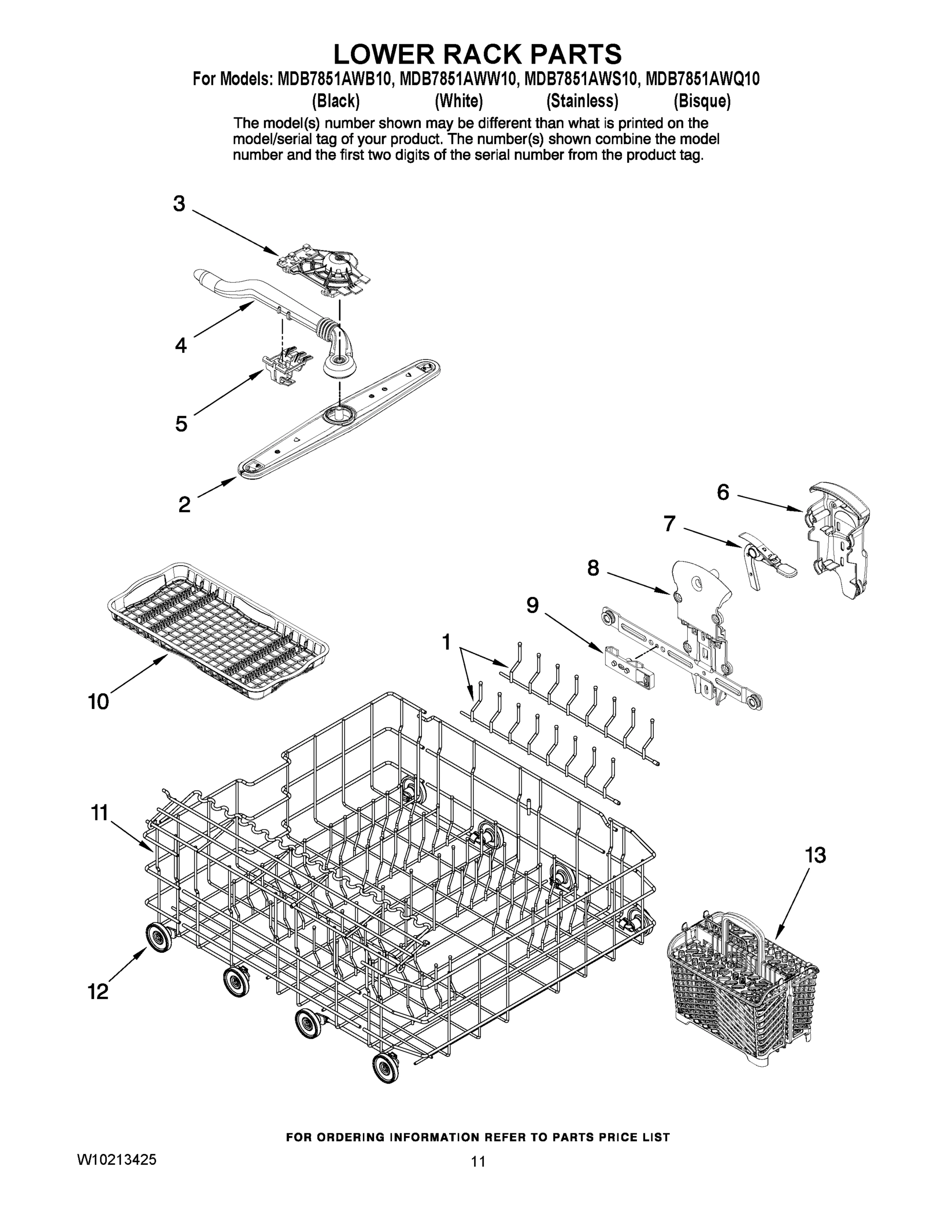 09 - LOWER RACK PARTS