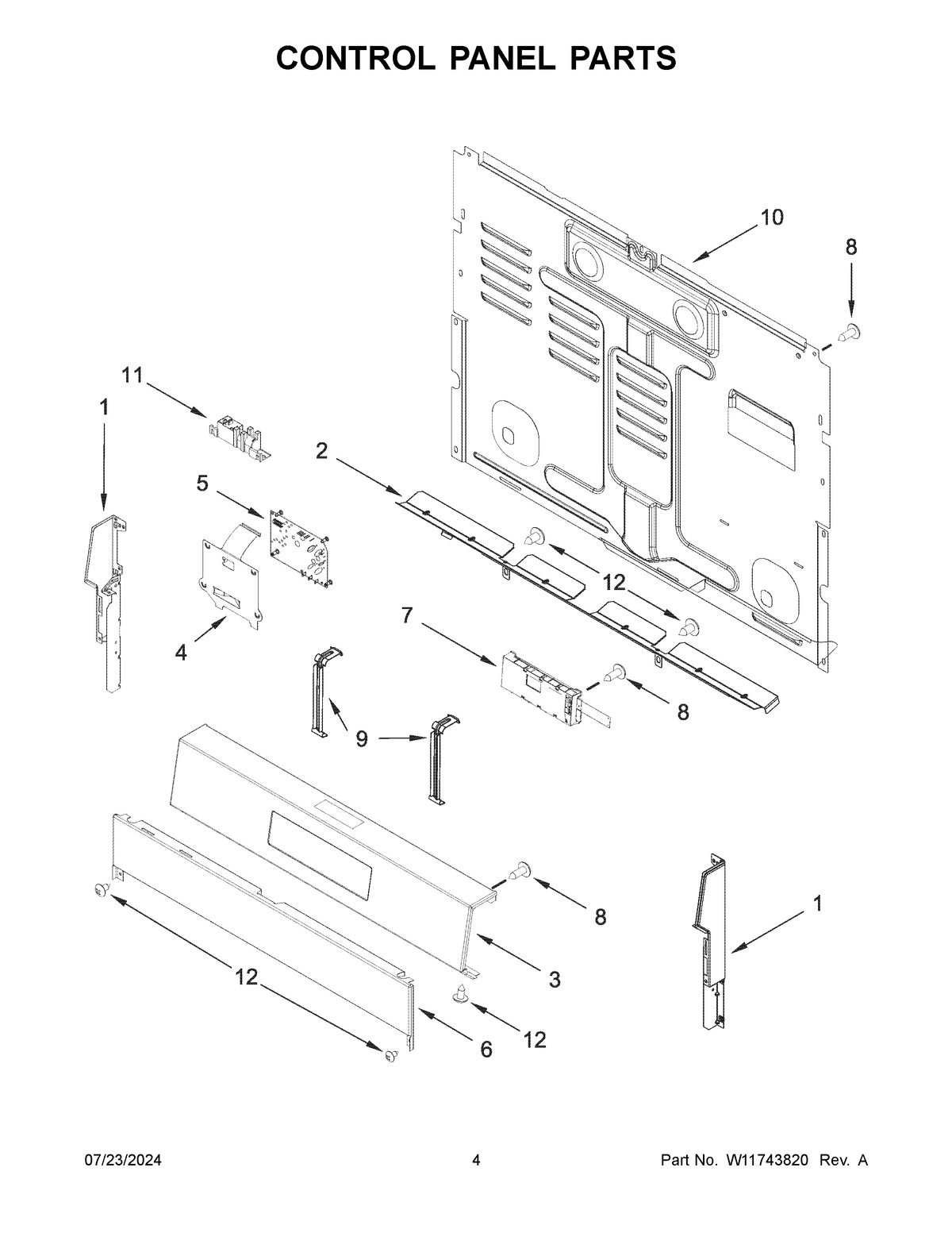 03 - CONTROL PANEL PARTS