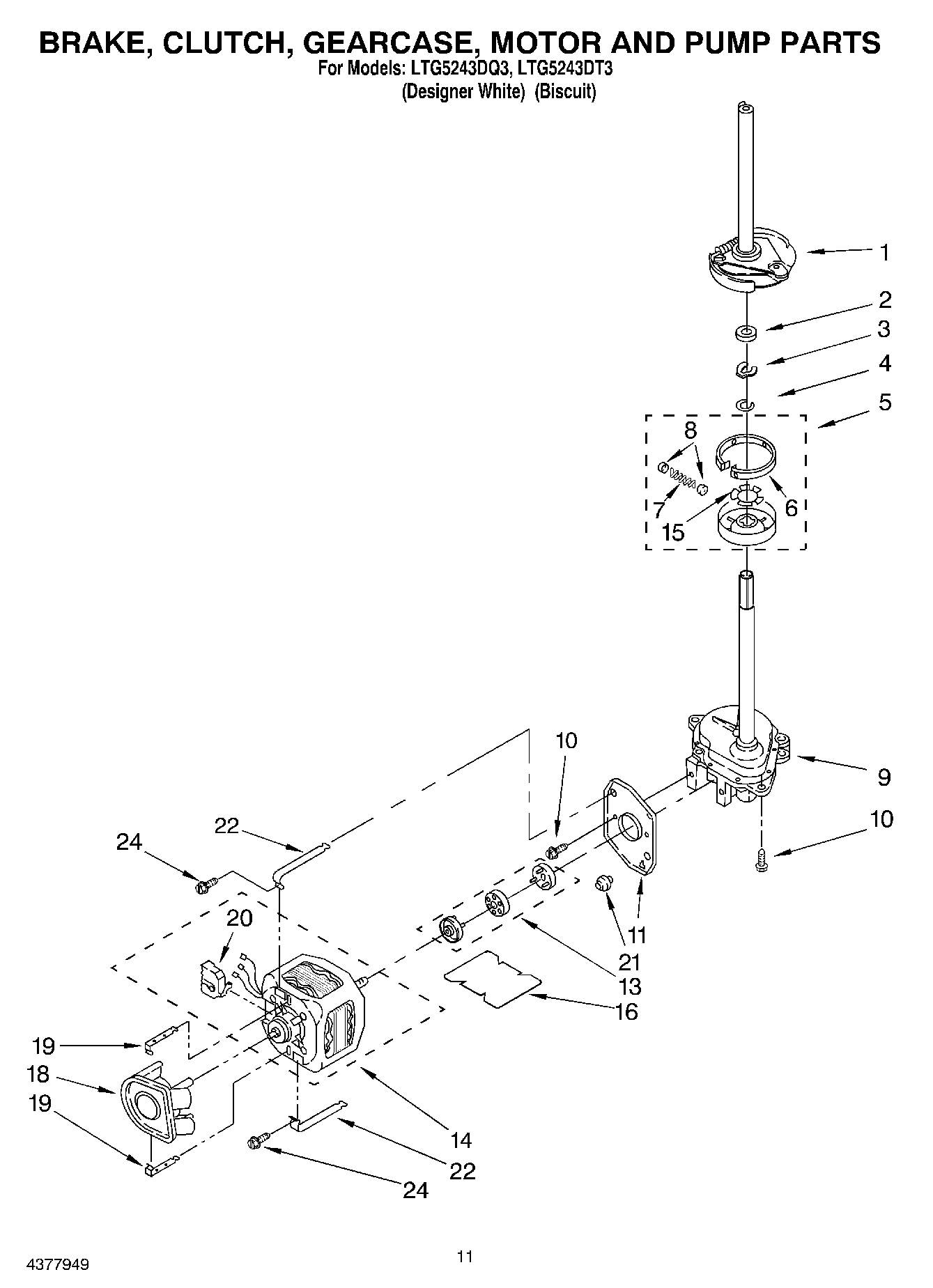 08 - BRAKE, CLUTCH, GEARCASE, MOTOR AND PUMP