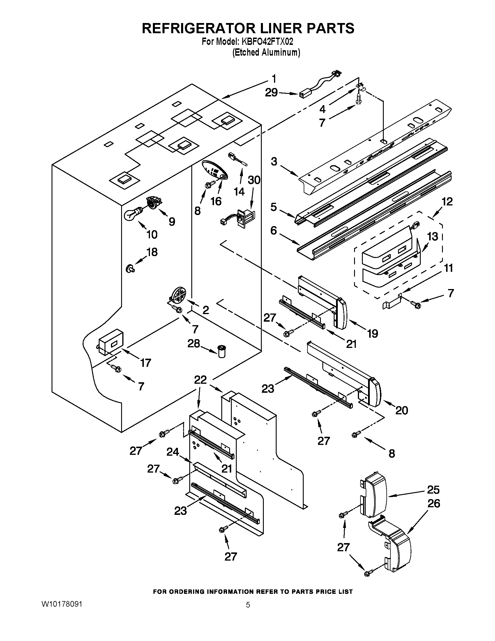 04 - REFRIGERATOR LINER PARTS
