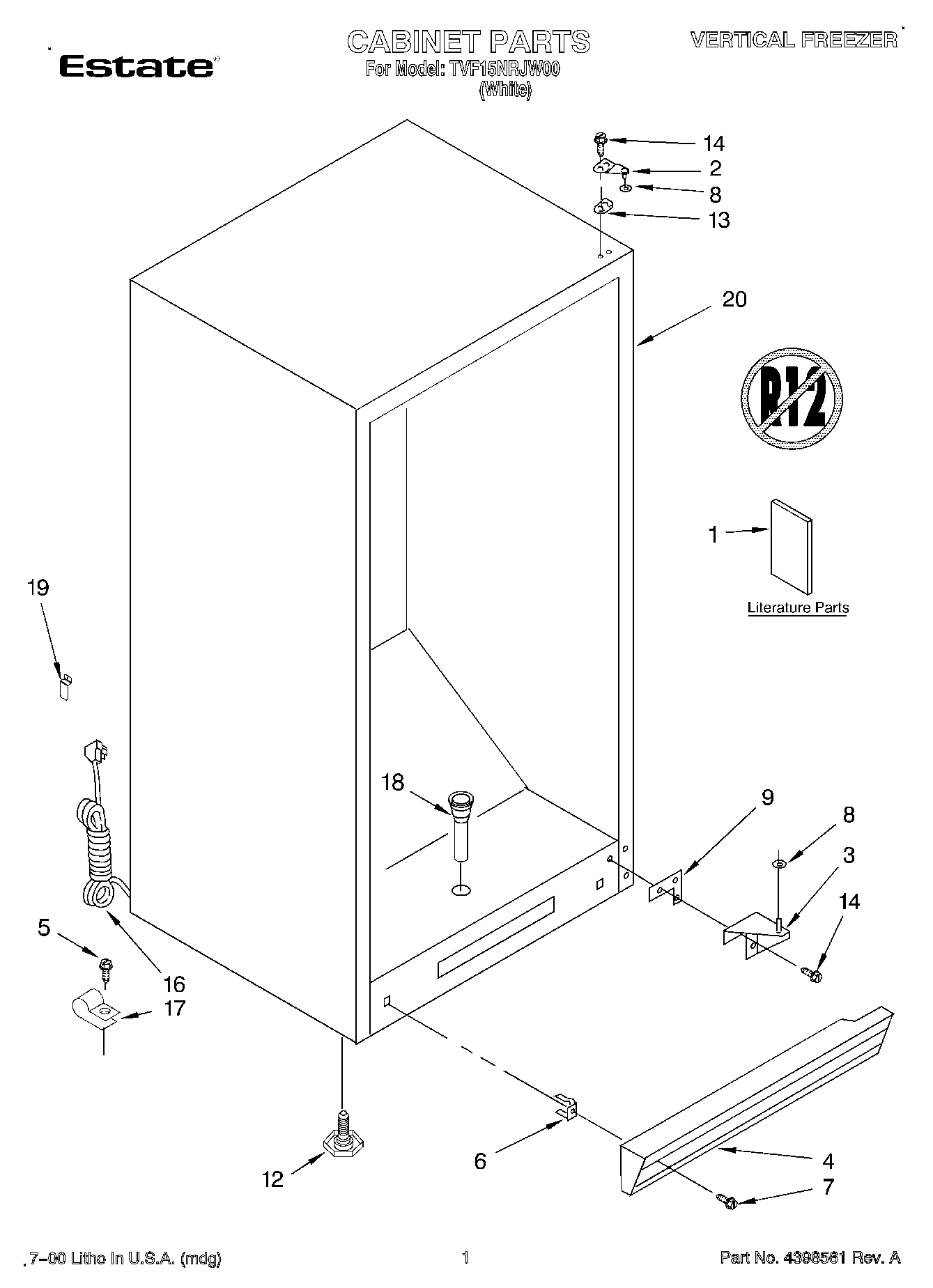 01 - CABINET, LIT/OPTIONAL