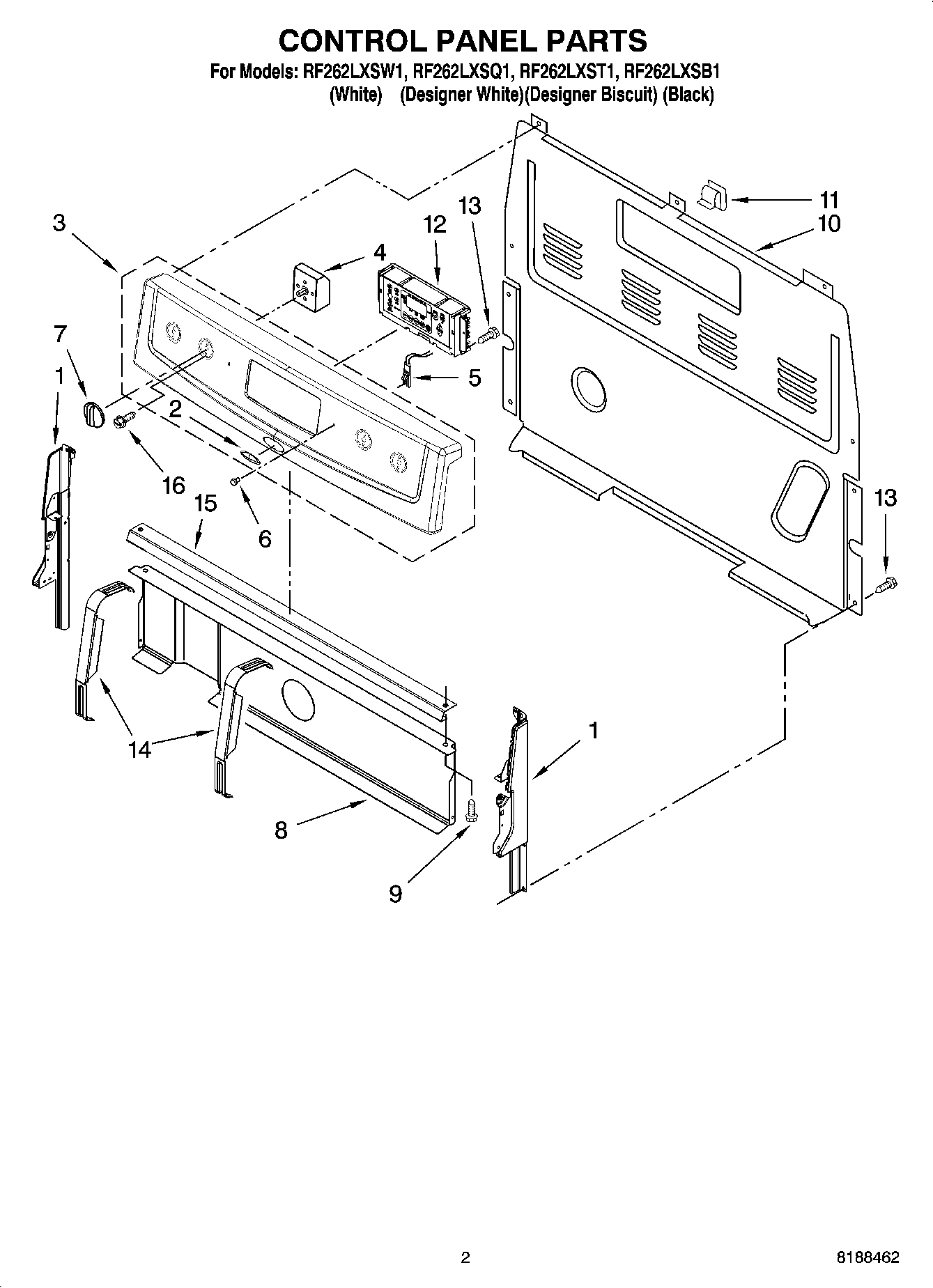 02 - CONTROL PANEL PARTS