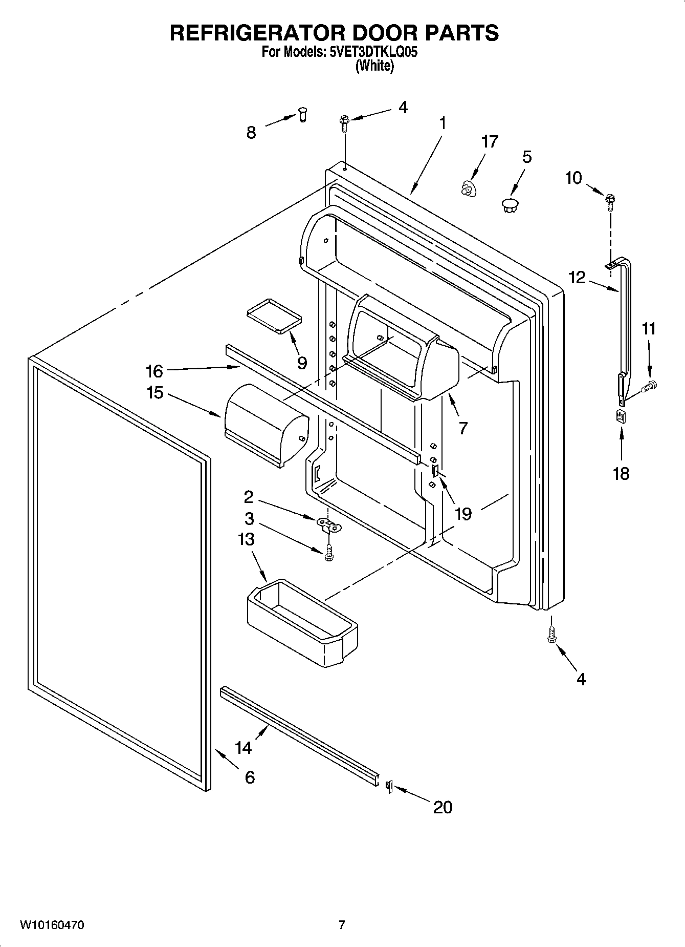 04 - REFRIGERATOR DOOR PARTS