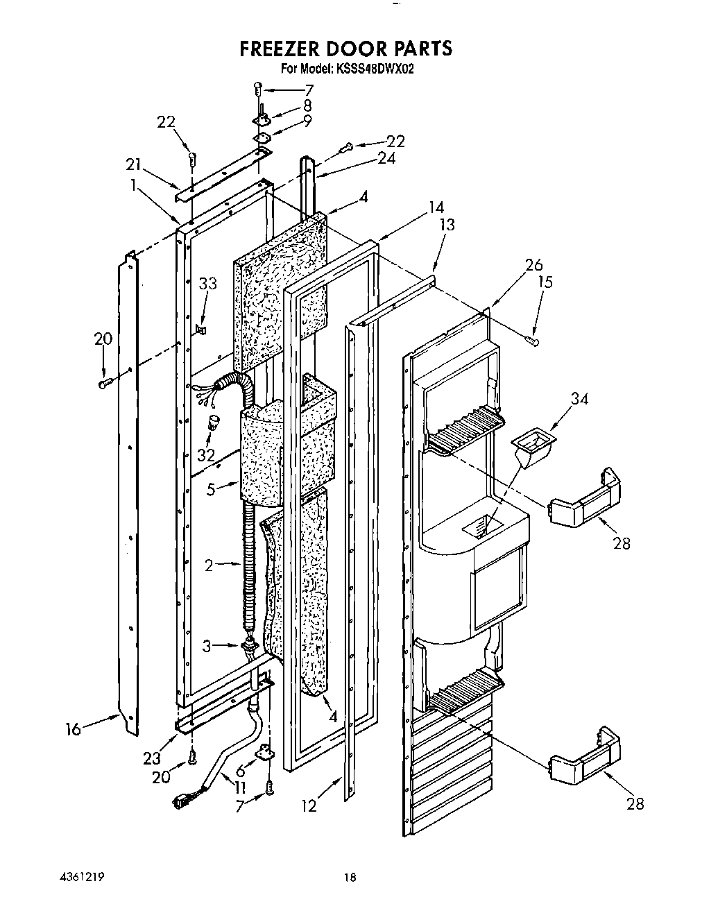 12 - FREEZER DOOR