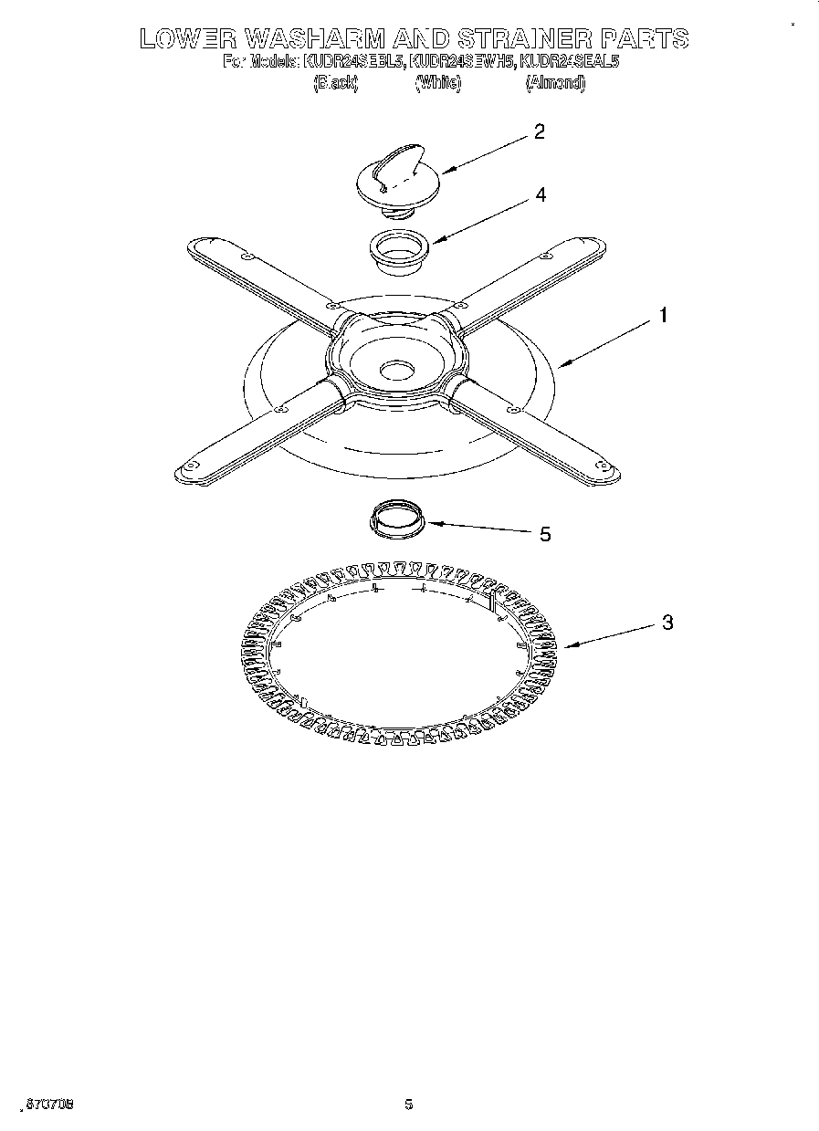 04 - LOWER WASHARM AND STRAINER