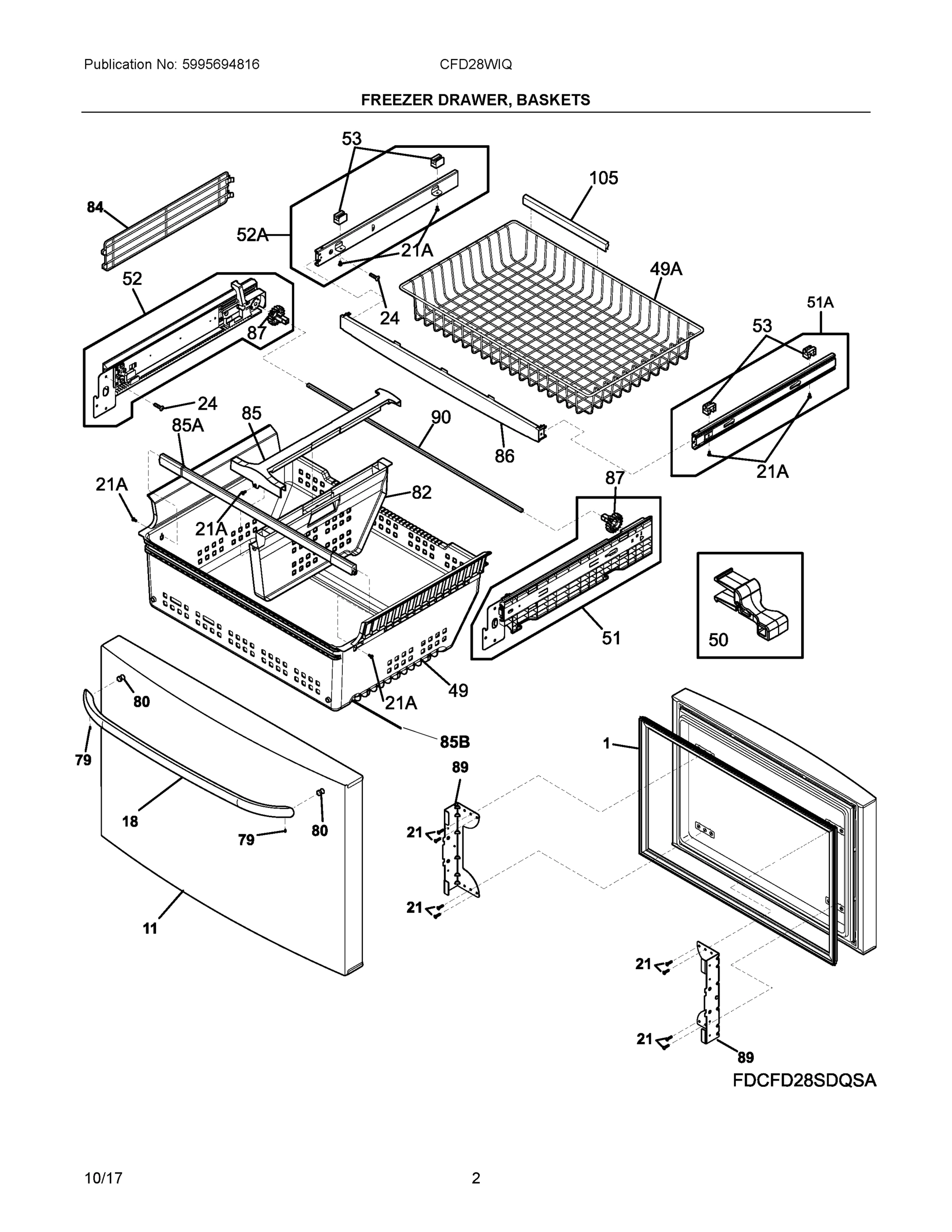 02 - FREEZER DRAWER, BASKETS