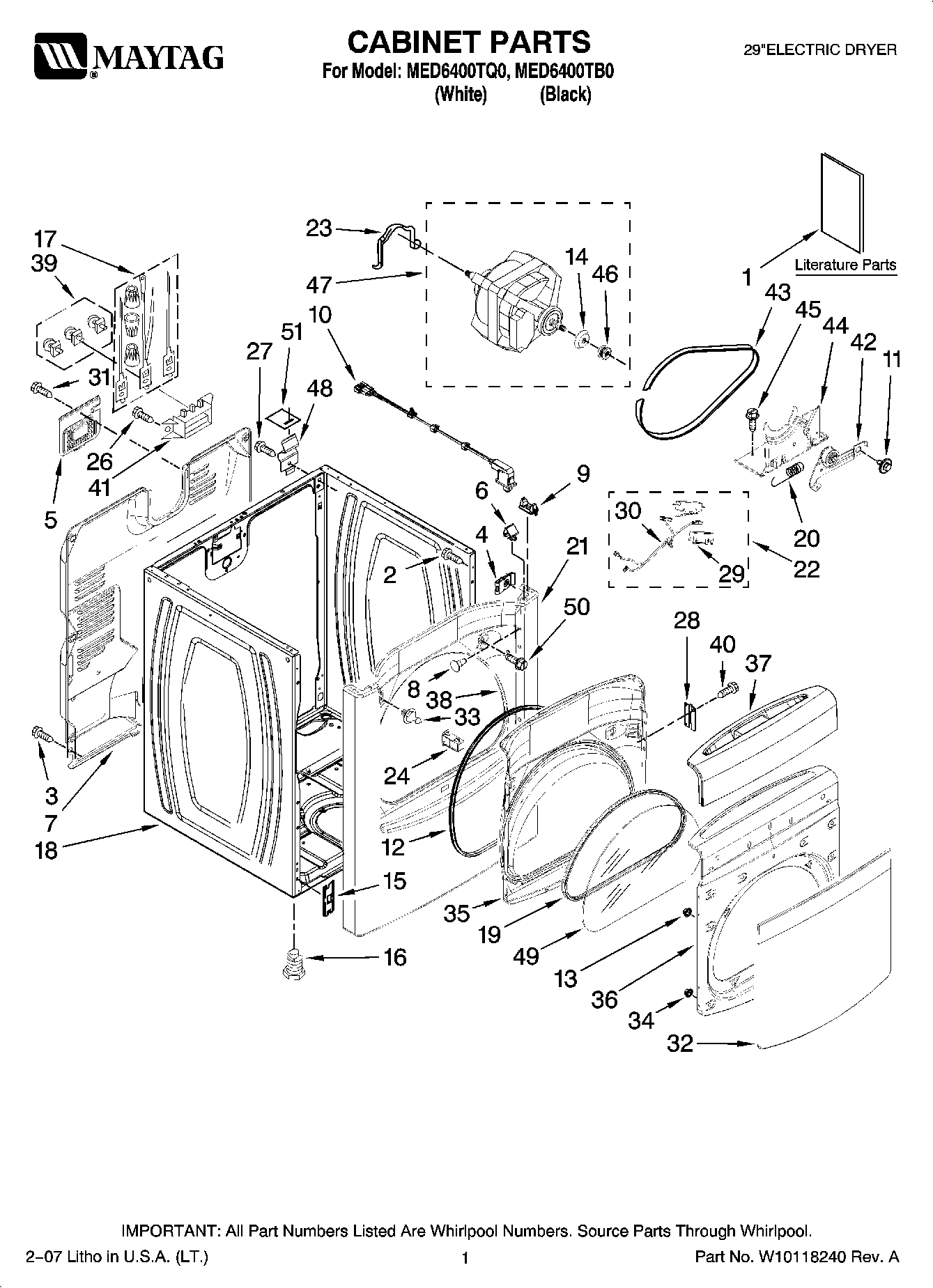 01 - CABINET PARTS