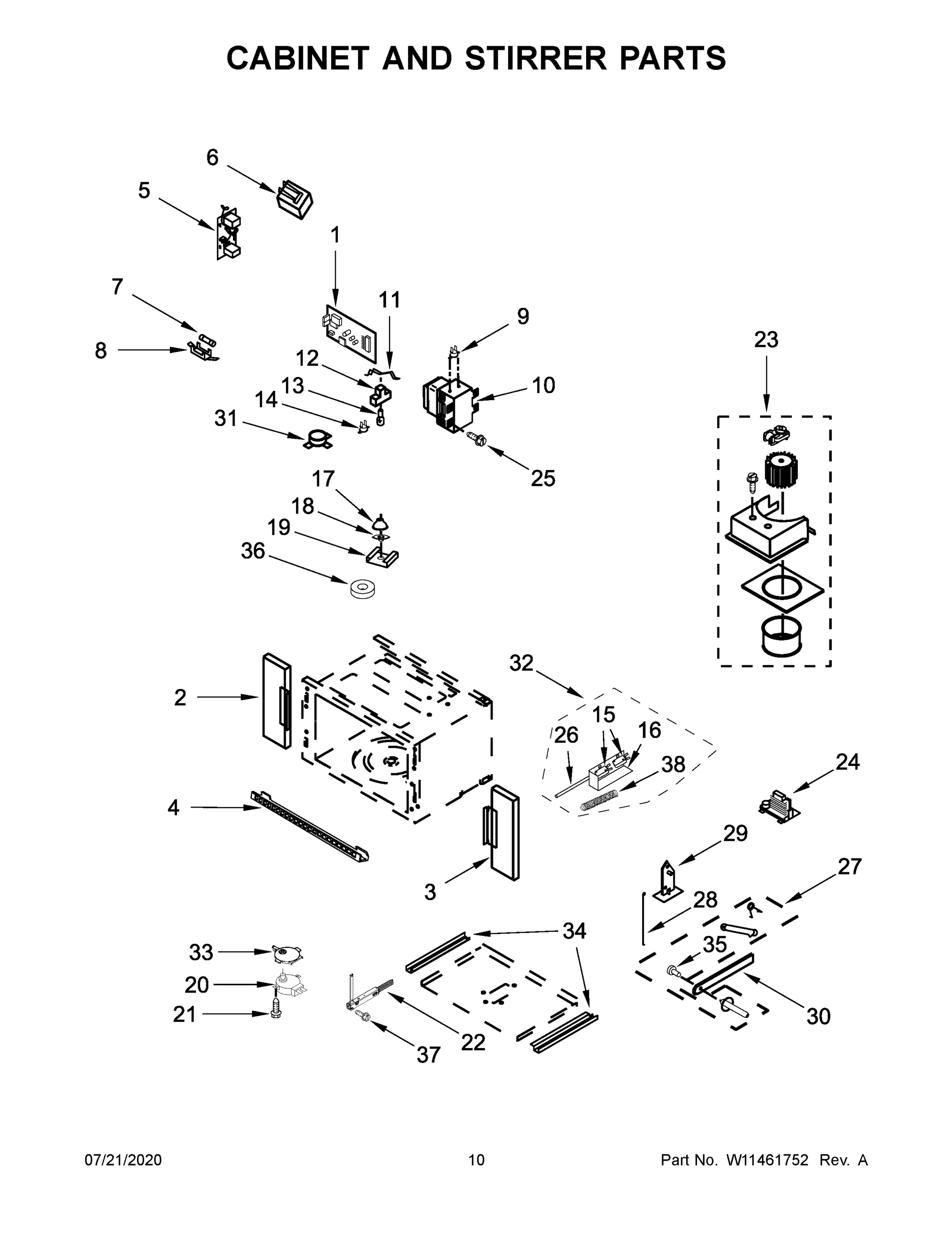 06 - CABINET AND STIRRER PARTS